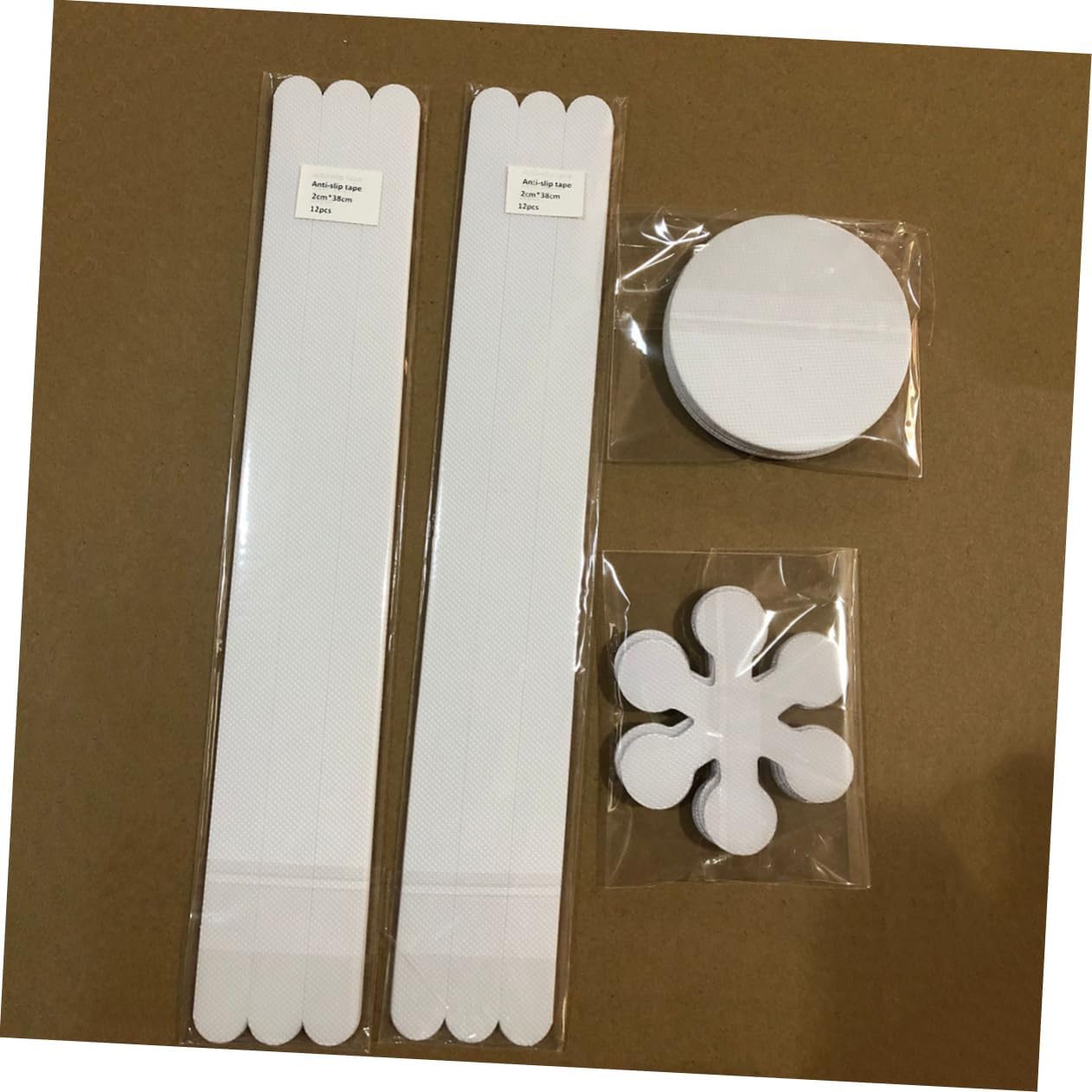 8-Piece Anti-Slip Bathtub Sticker Set for Bathroom Safety