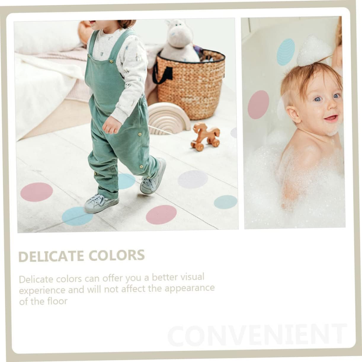 Cabilock 72pcs Bathtub Stickers Non-Slip Decals
