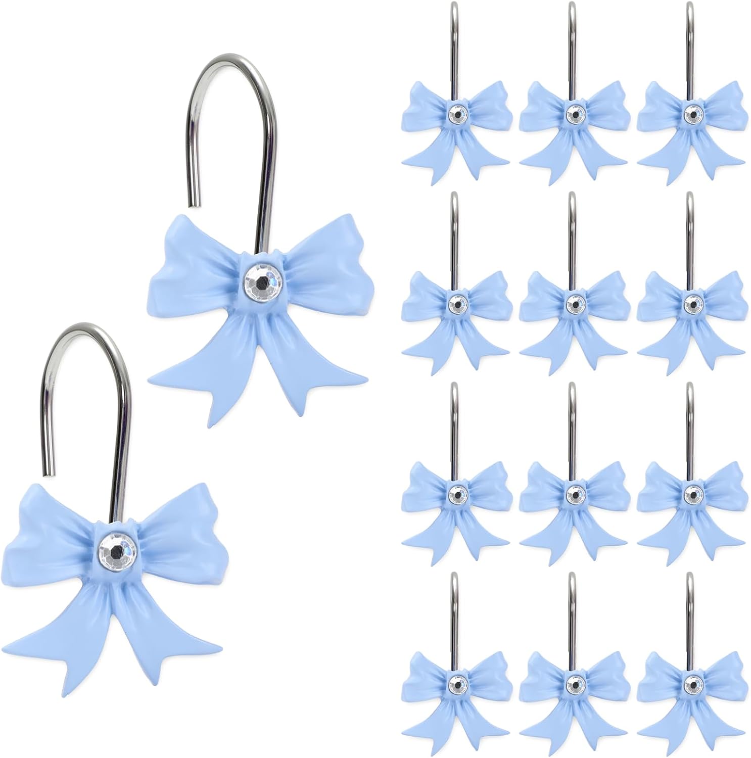 Cute Bow Knot Shower Curtain Hooks