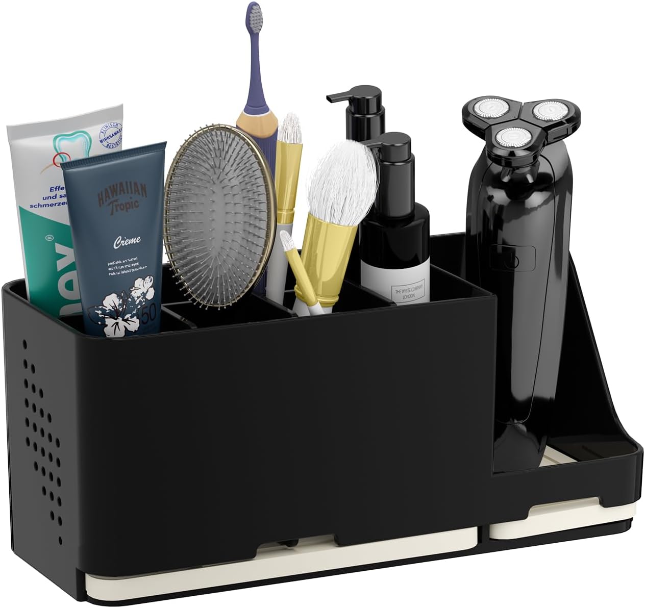 Jumeihui Bathroom Organizer with Diatomite Base 8 Slots Toothbrush Holder