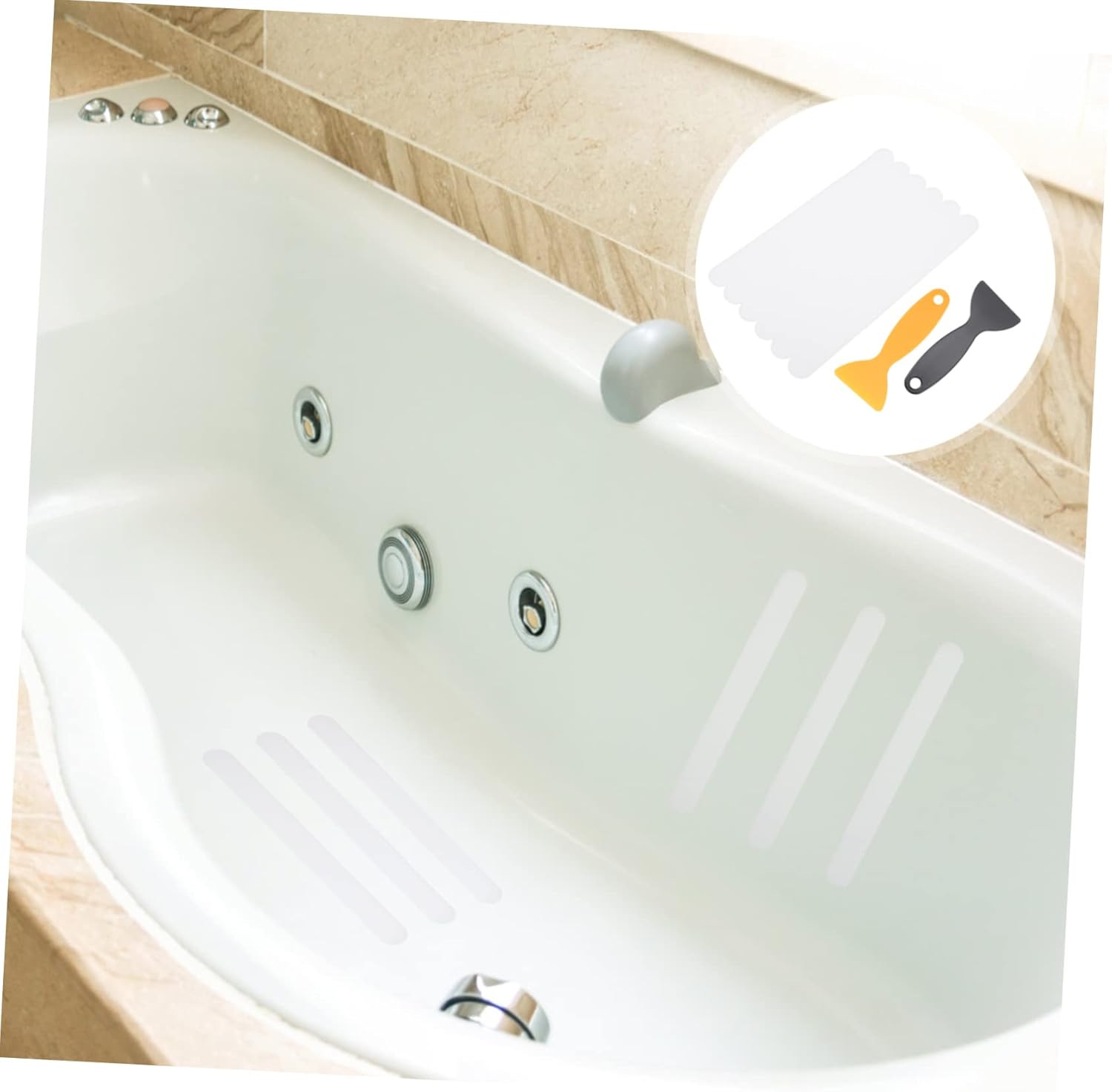 6pc Peva Bathtub Safety Strips