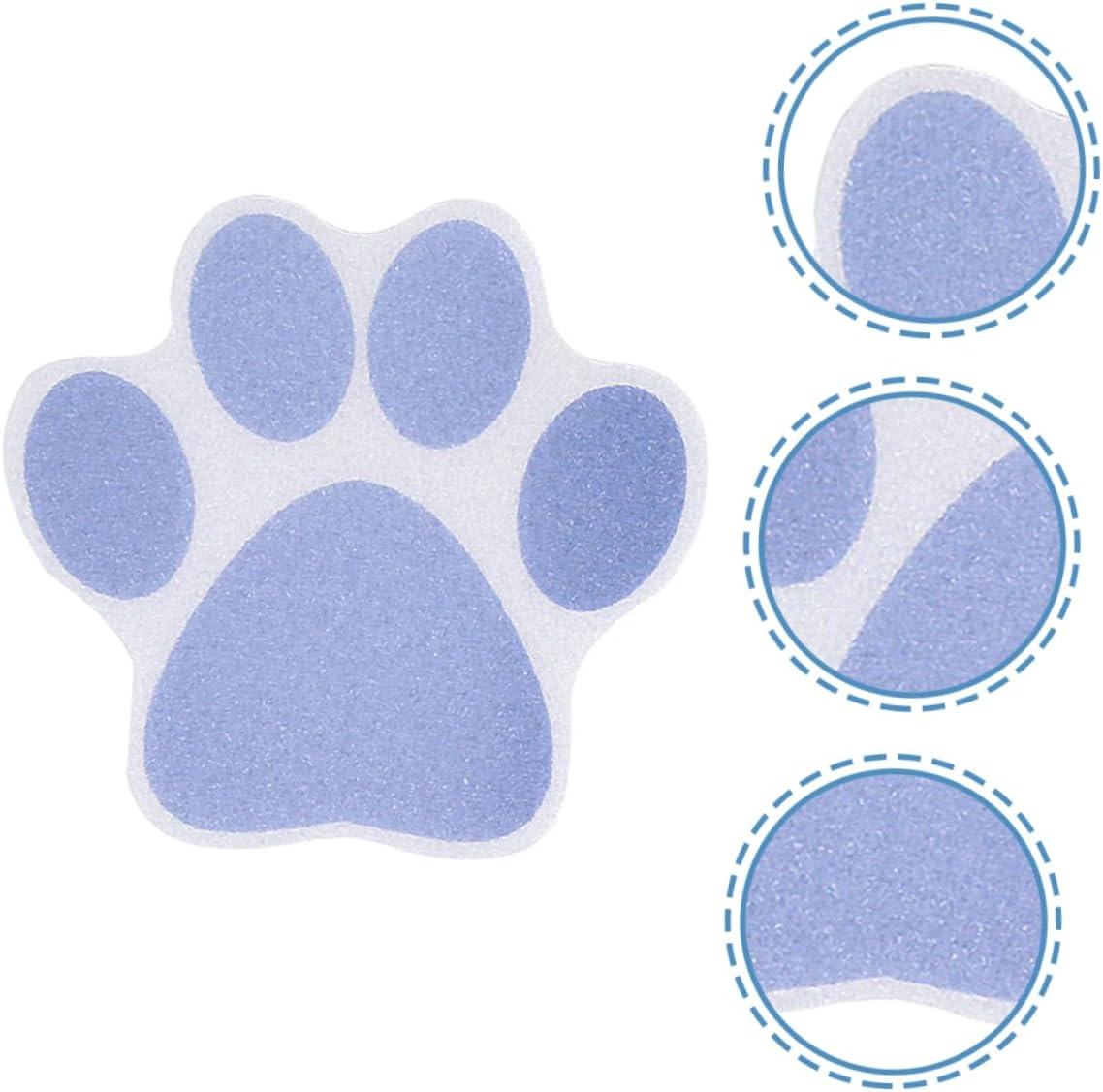 Ciieeo 10 Pack Non-Slip Bath Stickers Dog Paw Decor