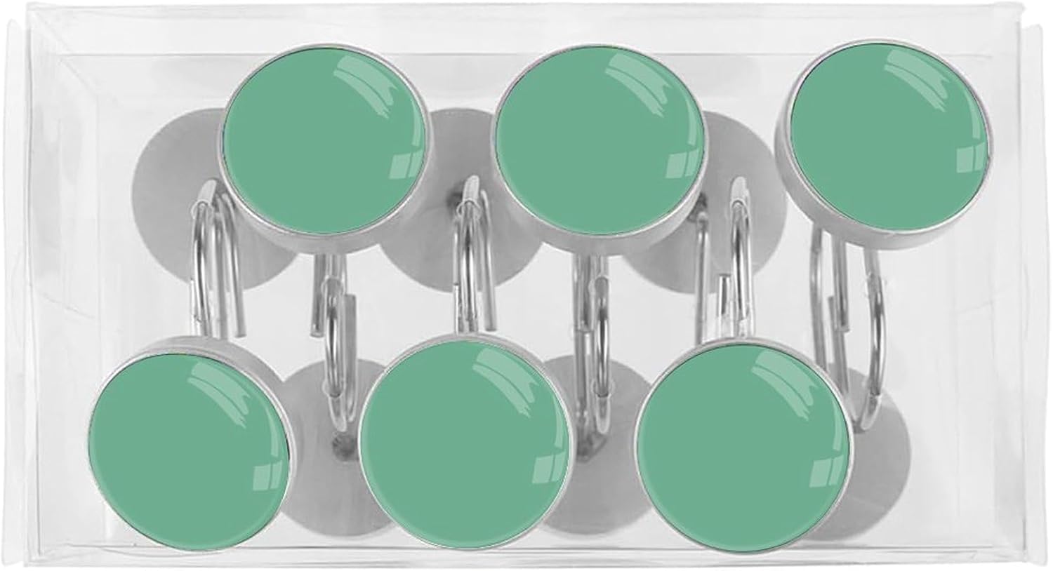 Sturdy and Stylish 12-Piece shower curtain hook set for home