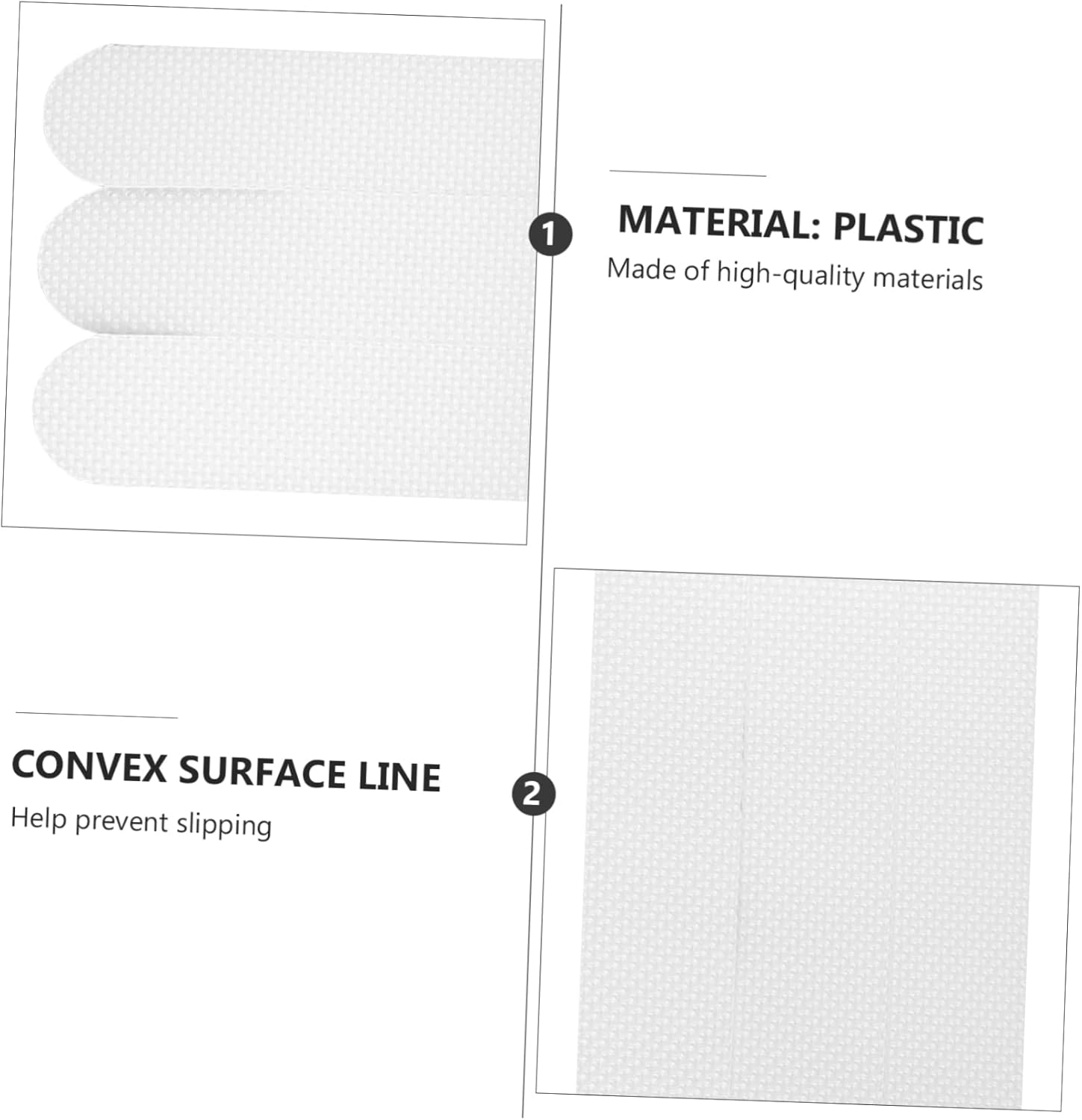 WOONEKY 12-Piece Non-Slip Bathtub Sticker Set