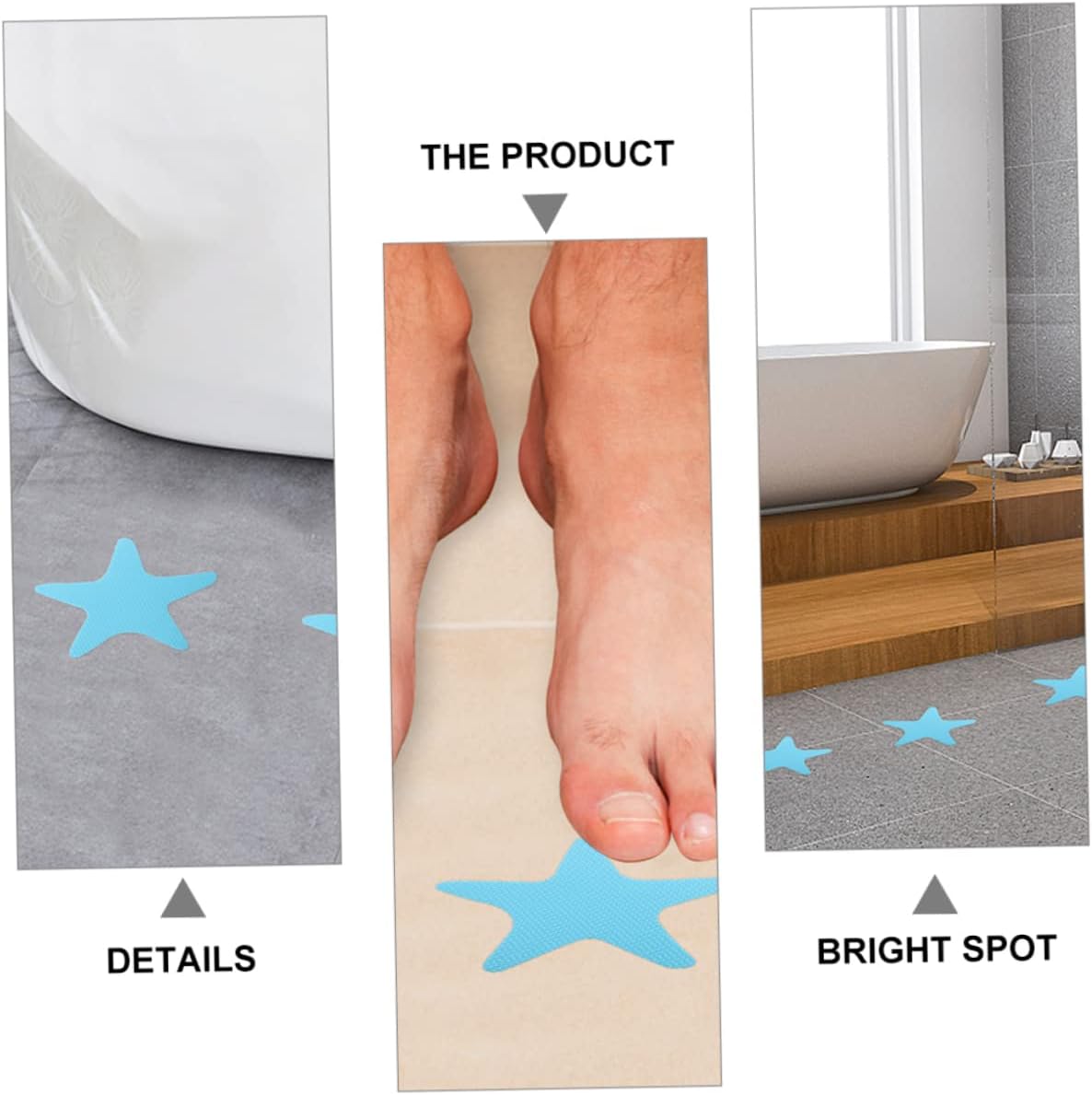 40-Piece Anti-Slip Bathtub Sticker Set for Safe Usage
