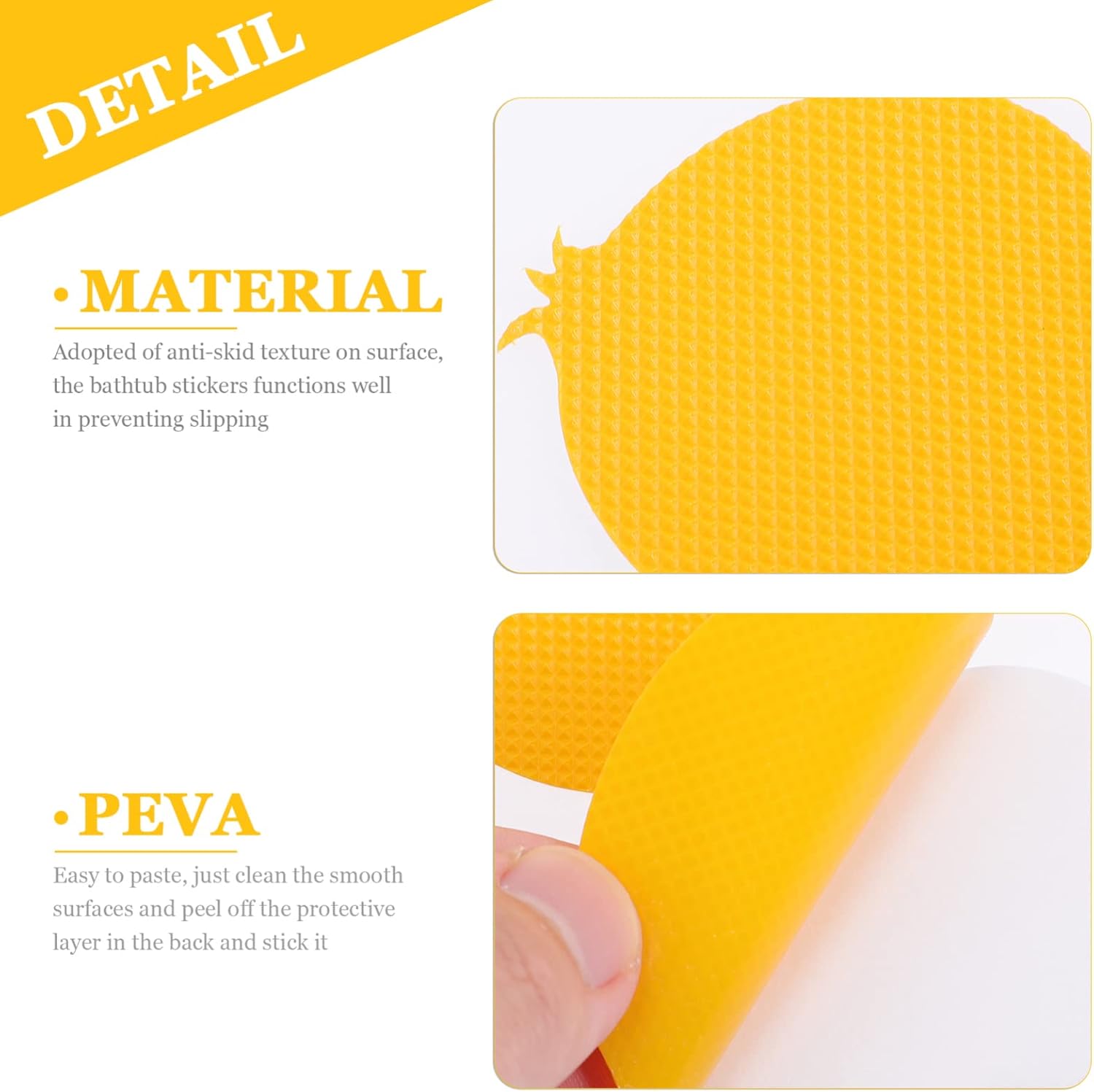 Operitacx - Fun Cartoon Anti-Slip Bathtub Sticker for Kids