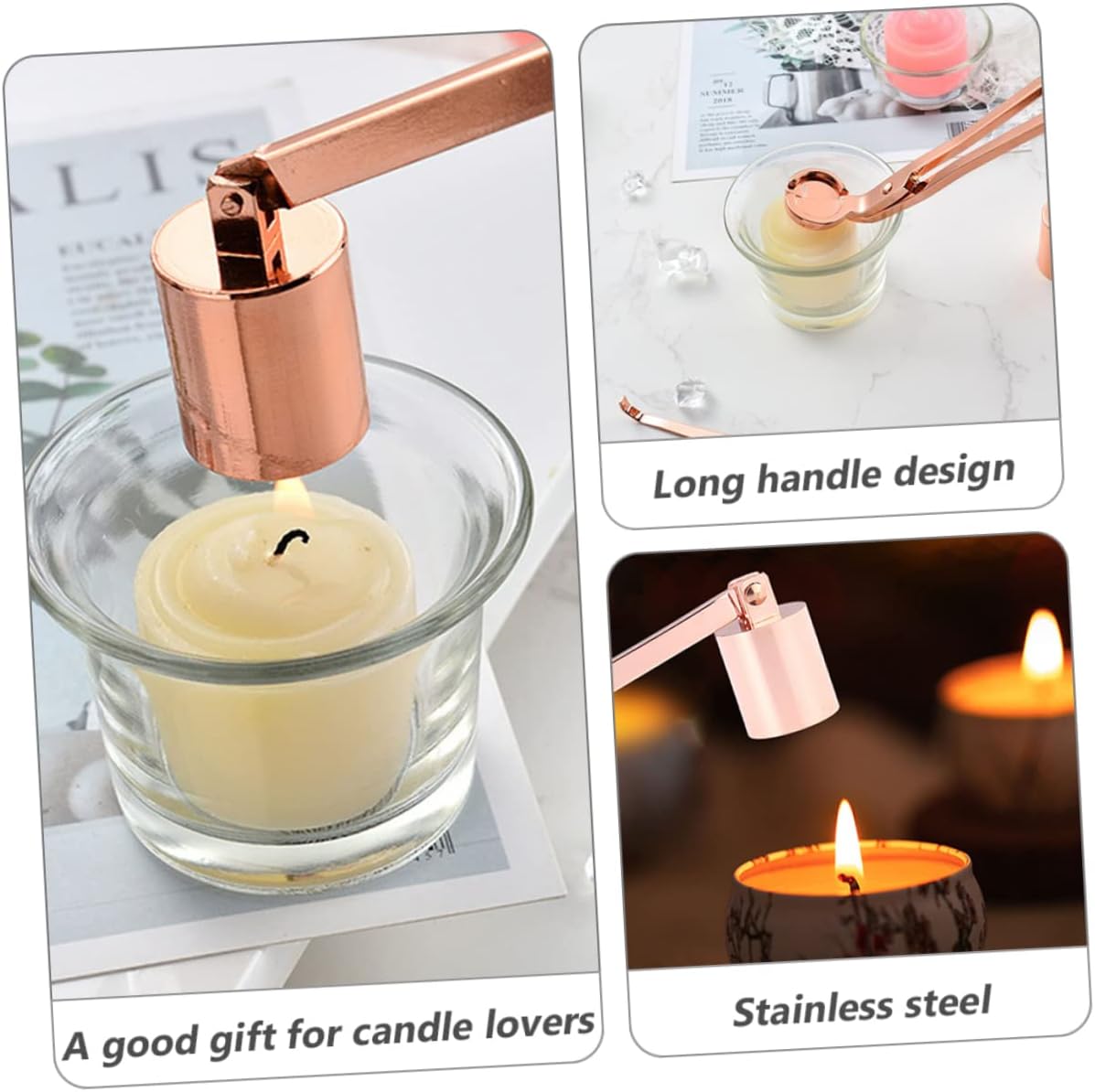 JAJKAFCL Candle Wick Cutter Set 4-Piece Stainless Steel Trimmus Nativity Gift Set