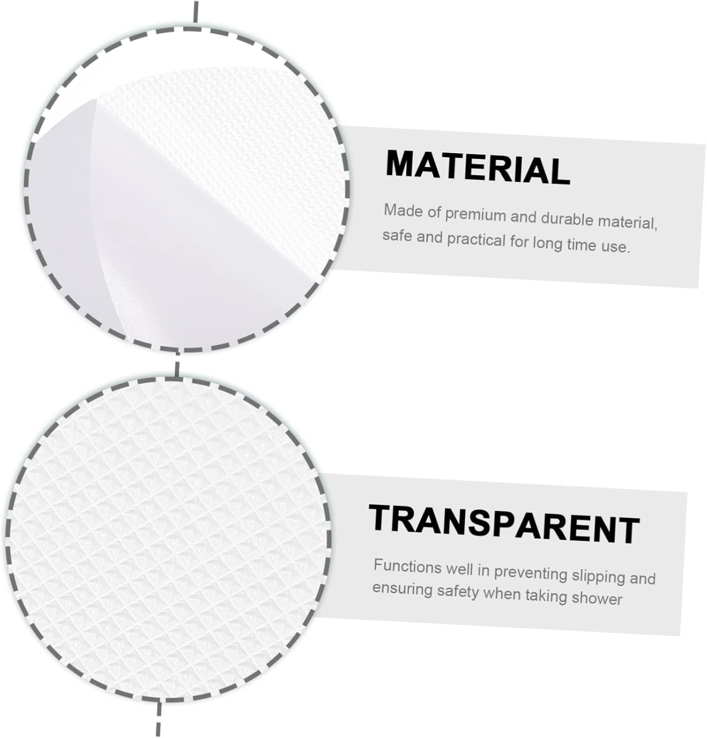 Happyyami Non-Slip Bathroom Floor Sticker Set