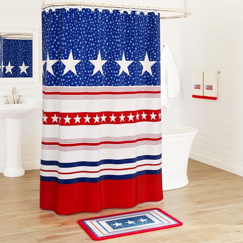 American Star Shower Curtain Hooks Set