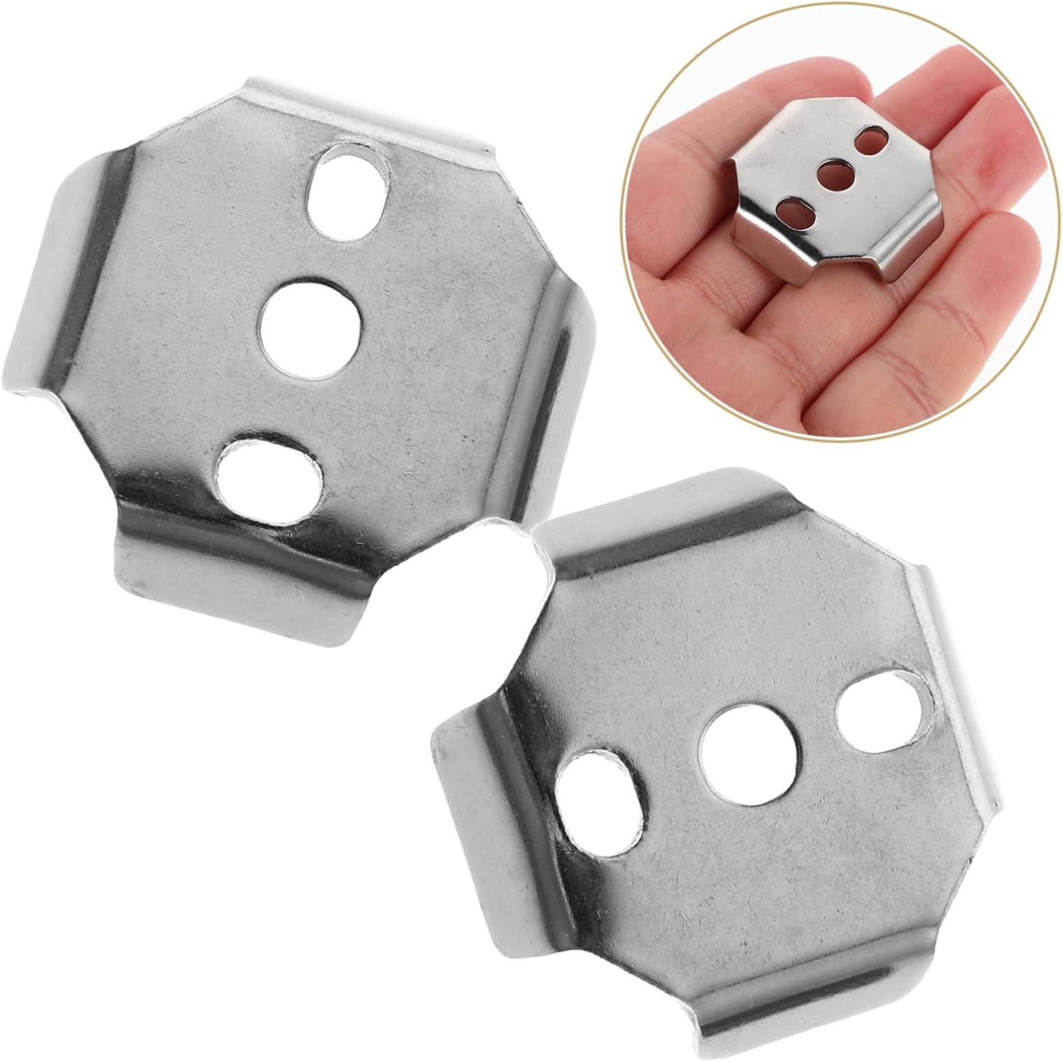 2pcs Bath Towel Rack Replacement with Base Pads and Fixing Clips