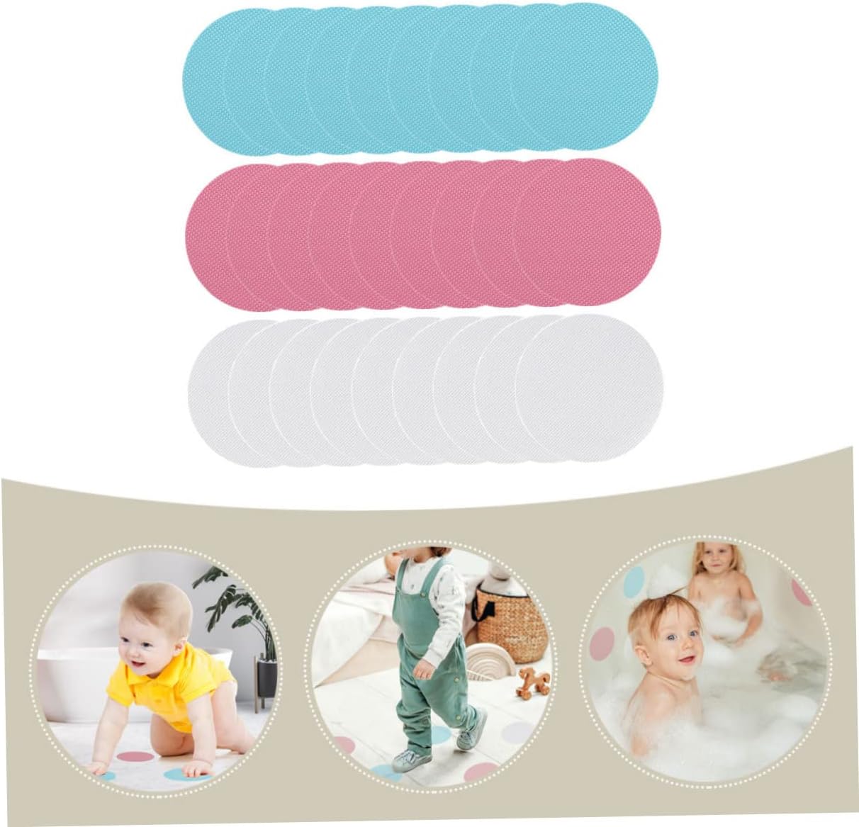 Cabilock 72pcs Bathtub Stickers Non-Slip Decals