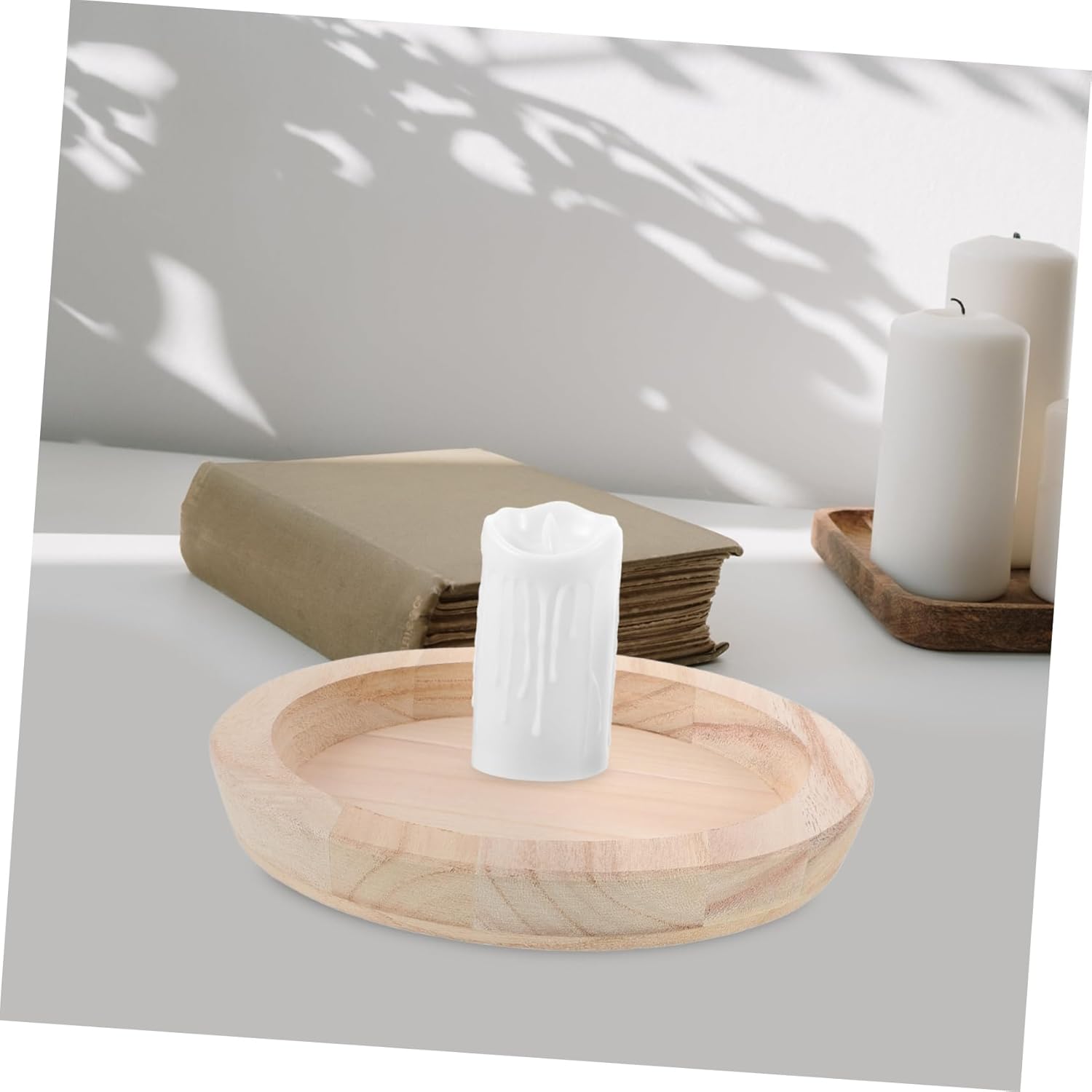 Elegantly Decorate Your Space with Cabilock Wooden Candle Holder
