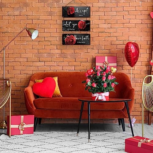 Curious Red Decor with Quotes for Home Decor