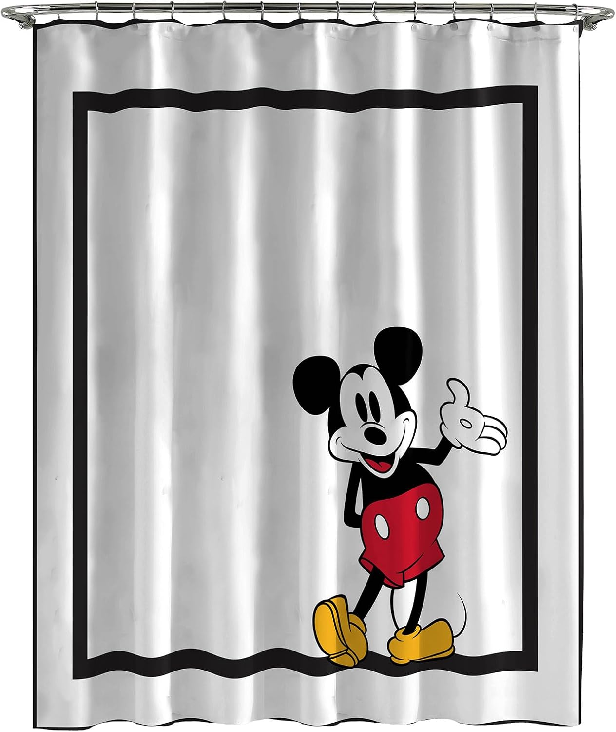 Jay Franco Disney Mickey Mouse Sweet Stylish Bath Curtain