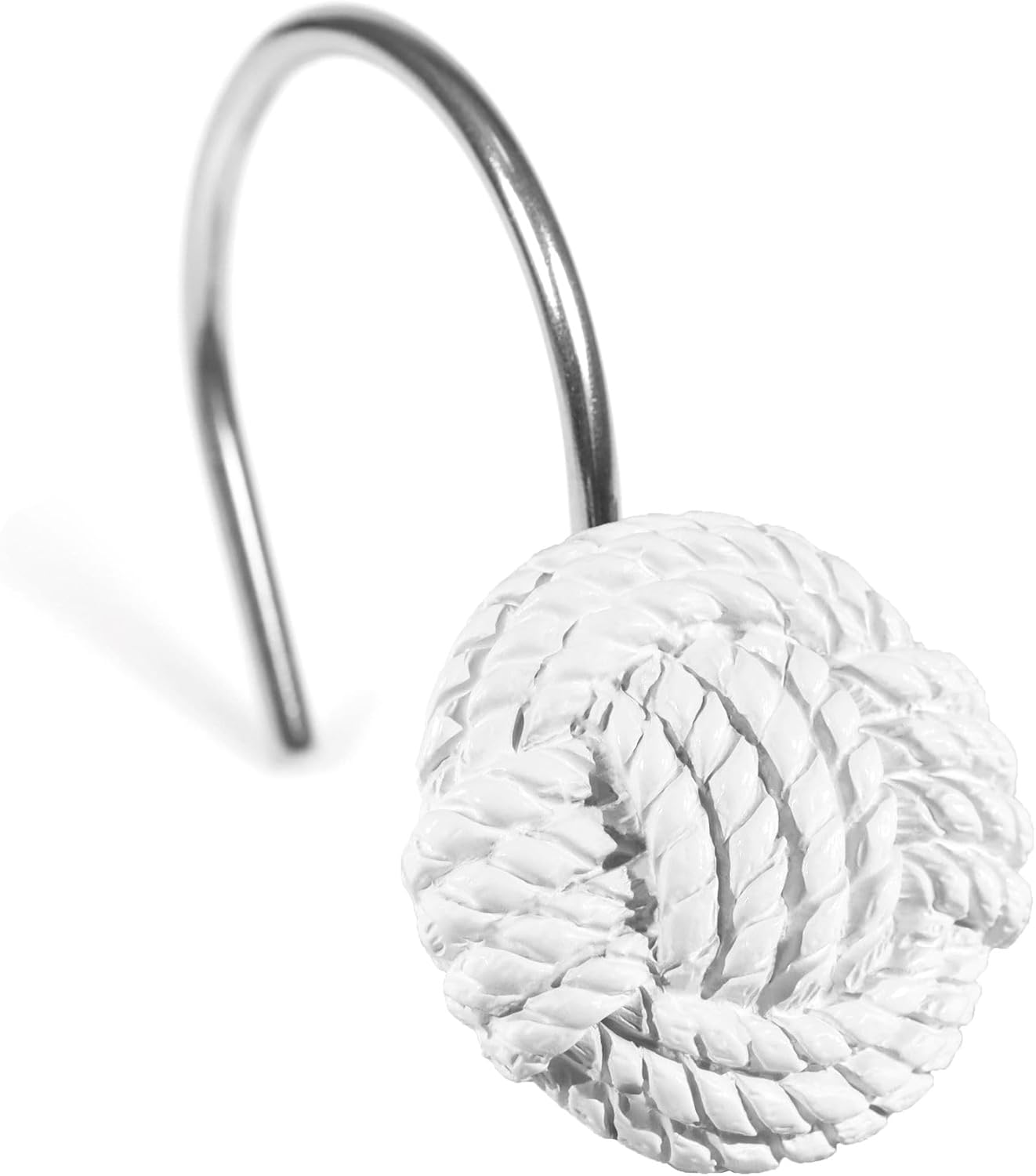 Elegant White Boho ShowerHooks