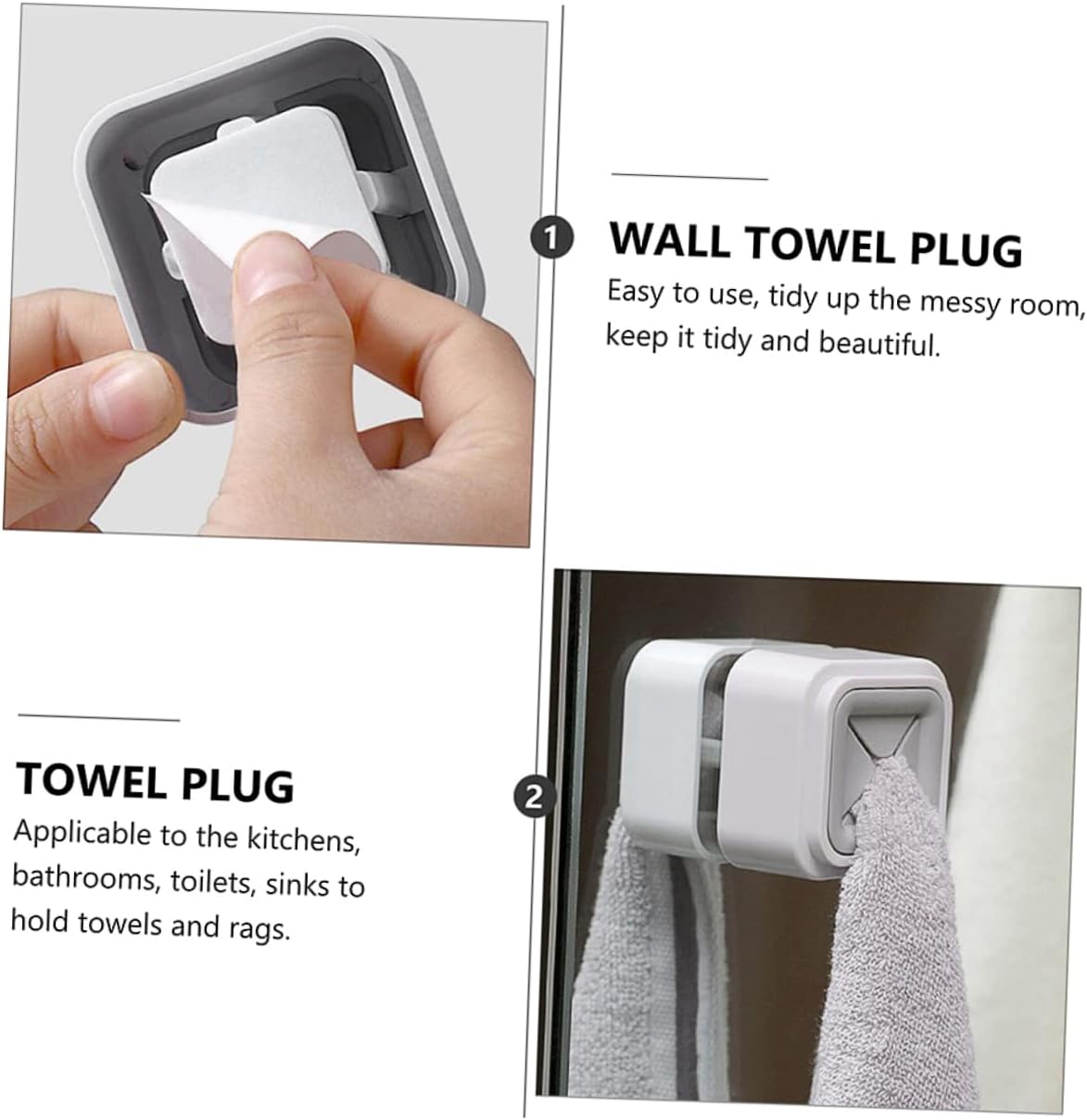 3-Piece Wall-Mounted Towel Holder Set