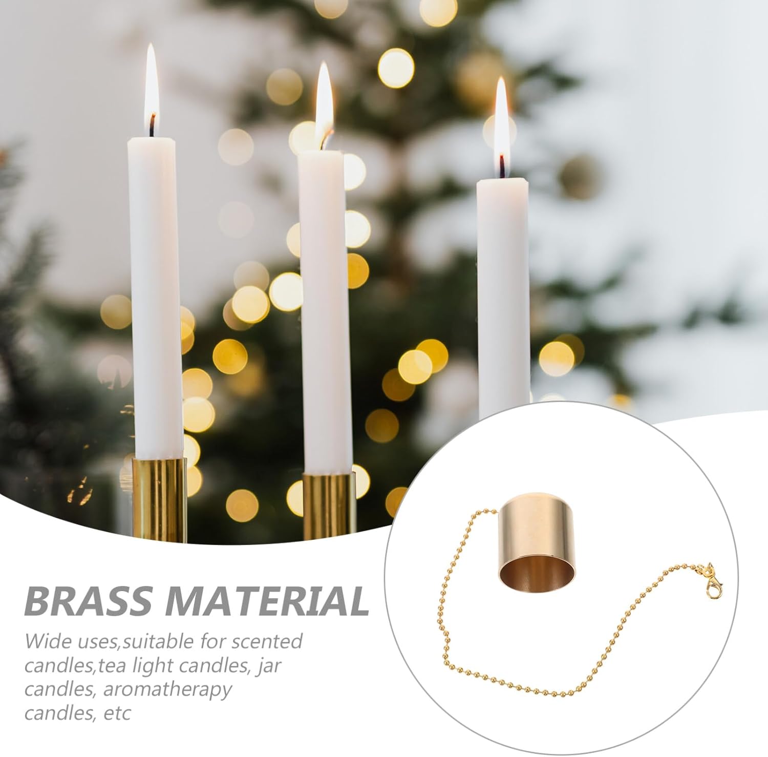 Brass Candle Snuffer oil lamp extinguisher