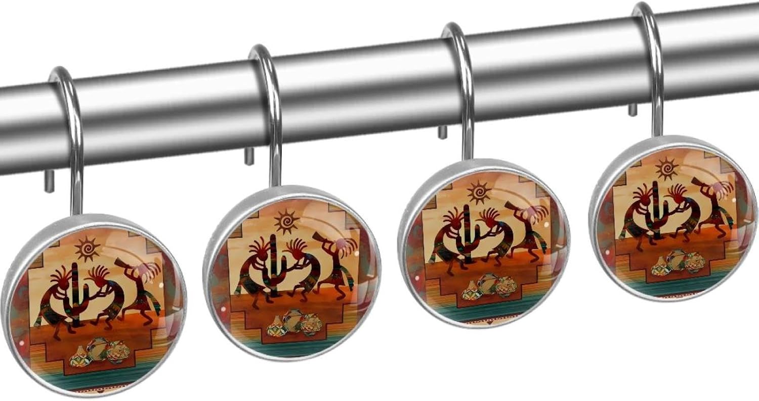 Sturdy Rust-Proof Showers Curtain Hangers