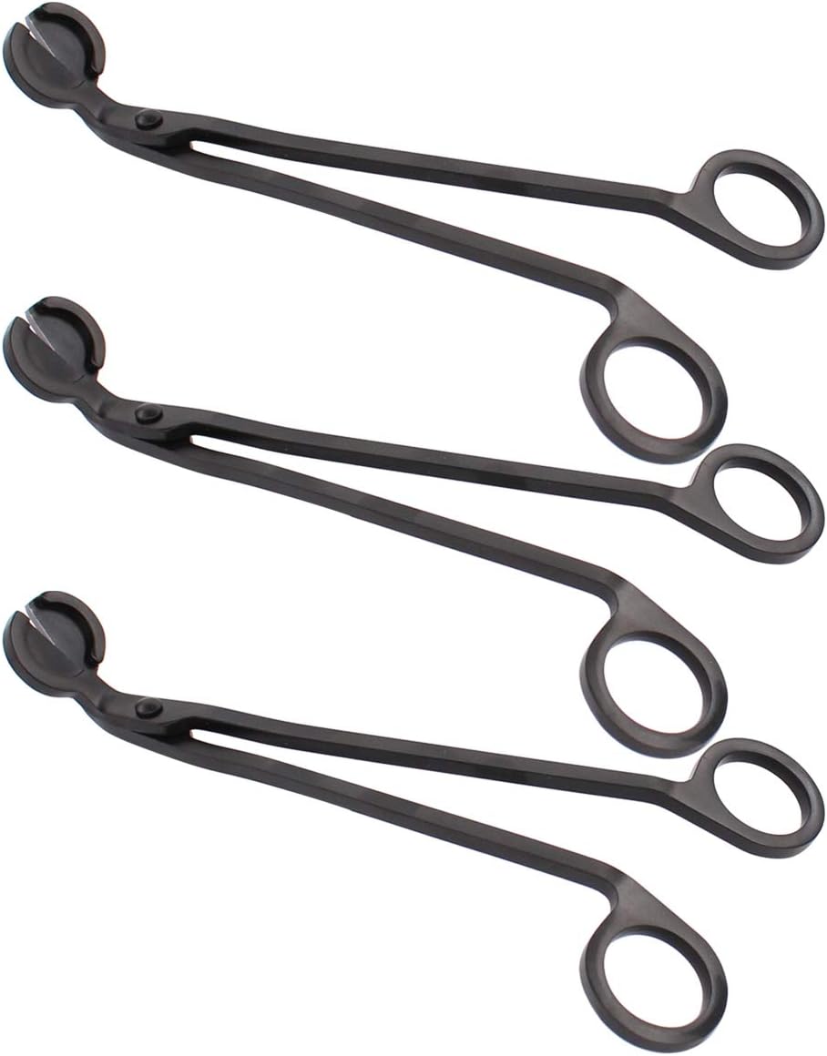 3-Piece Stainless Steel Candle Wick Trimmer Set by ApplianPar