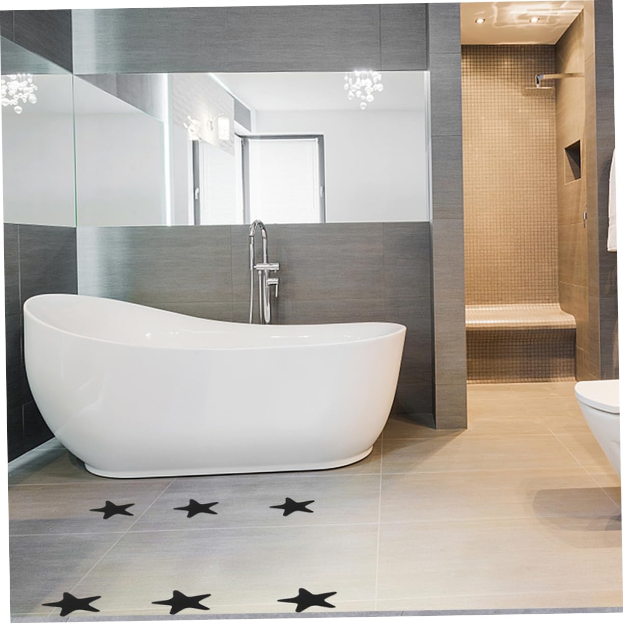 LIFKOME 40-Piece Non-Slip Bath Stickers for Elderly Safety