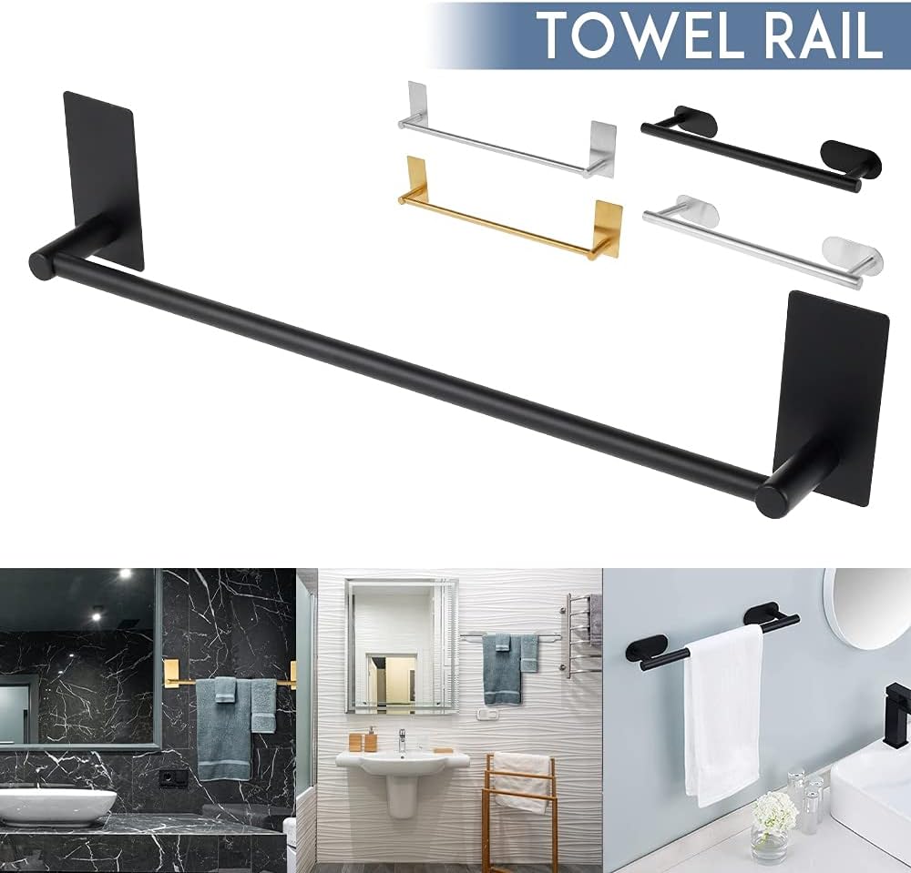 Stainless Steel Towel Rail for Bathroom - Easy Install Durable