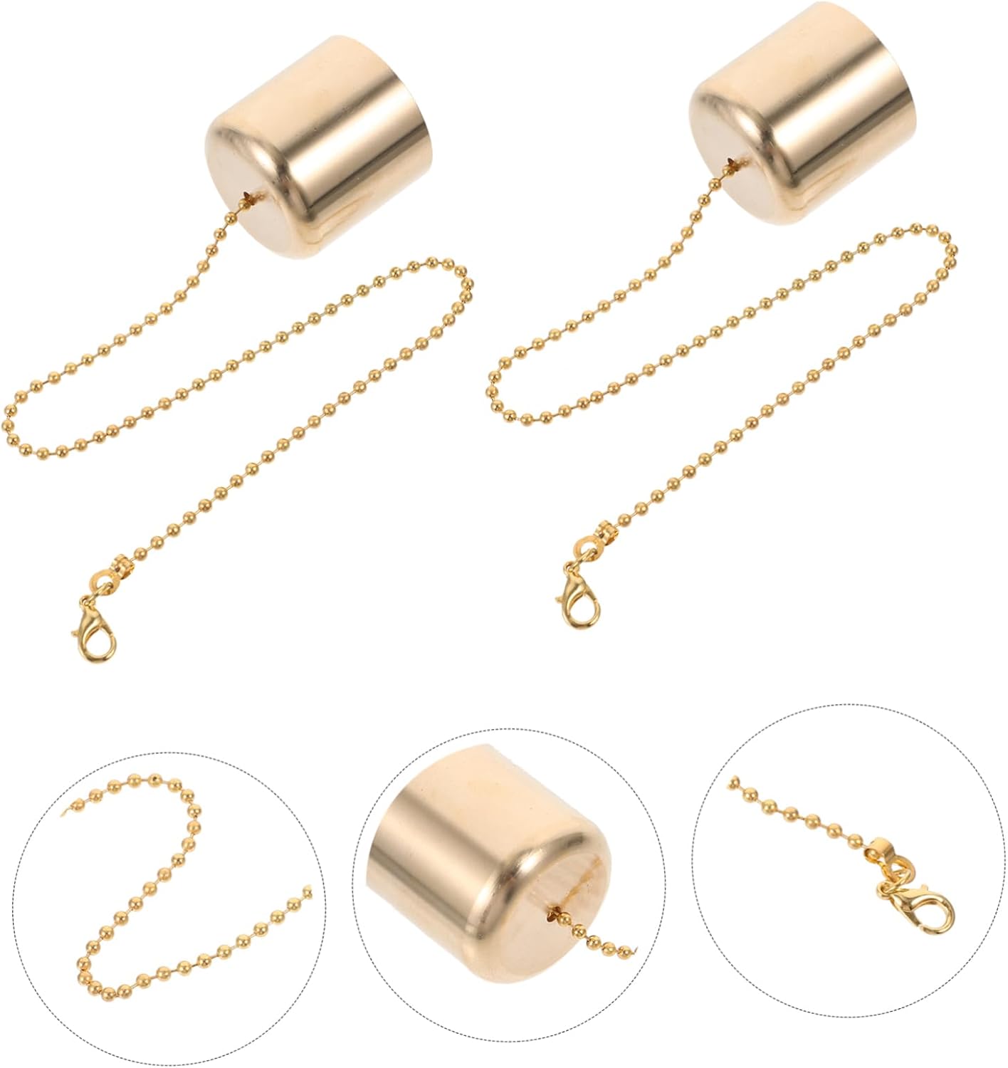 Elegant 5 Set Candle Snuffers for Wine Bottles