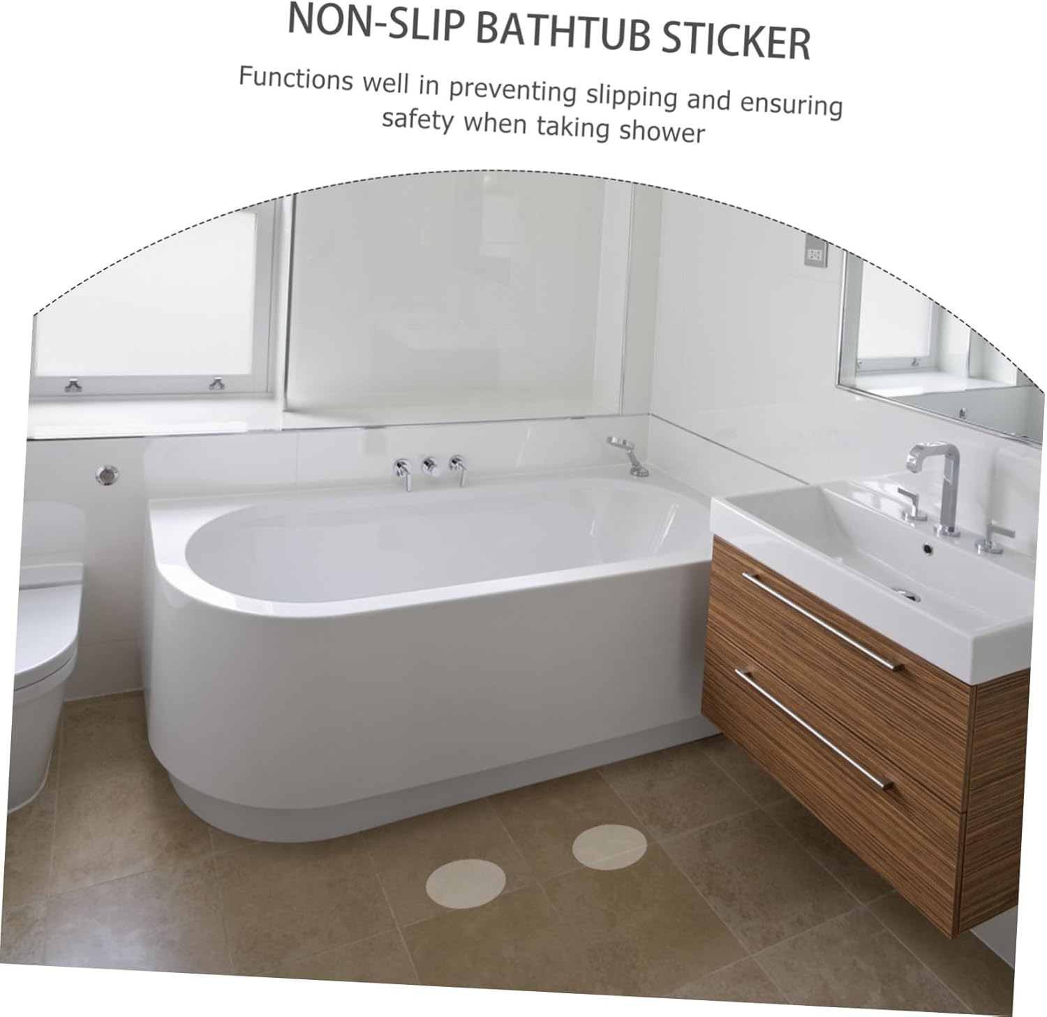 Sturdy Adhesive Non-Slip Bathroom Stickers
