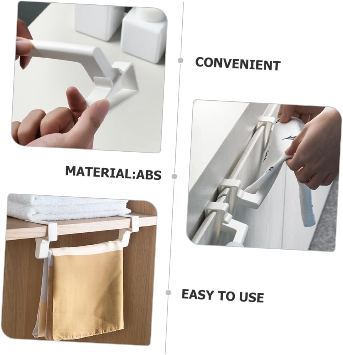 Space-Saving 2-Piece Towel Rack