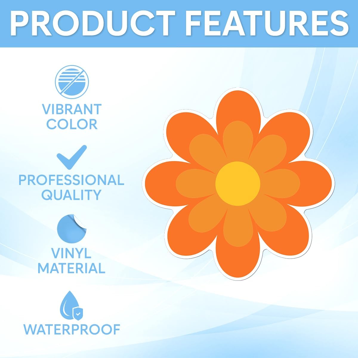 24 Pcs Funny Floral Non-Slip Bathtub Stickers