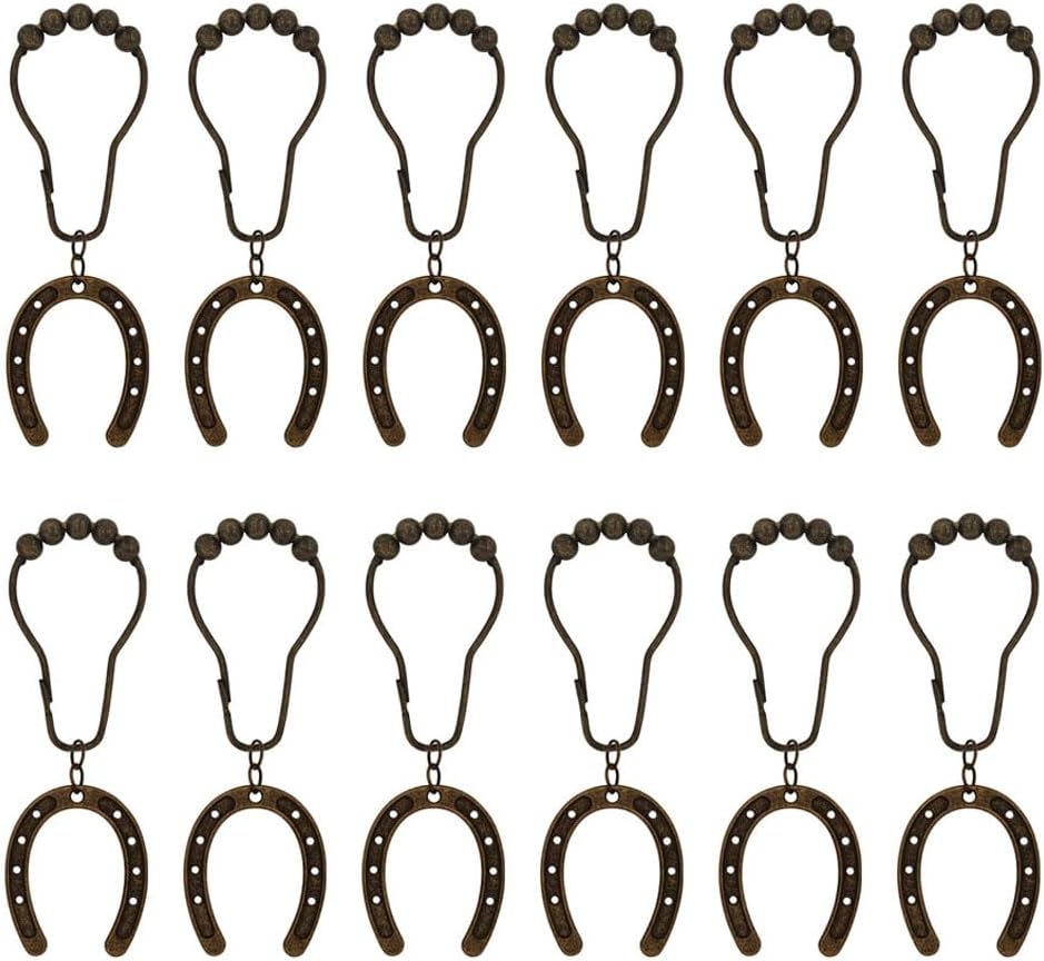 12-Piece Horseshoe Shower Hooks