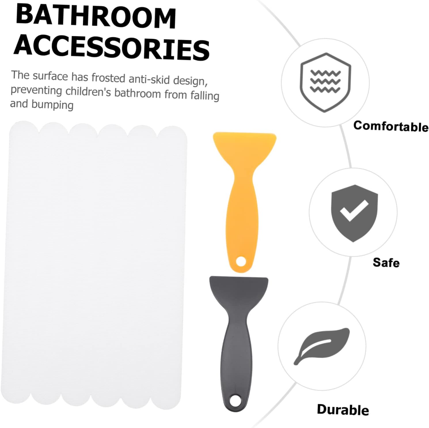 Anti-Slip Bathtub Shower Stickers Bathroom Safety Tiles