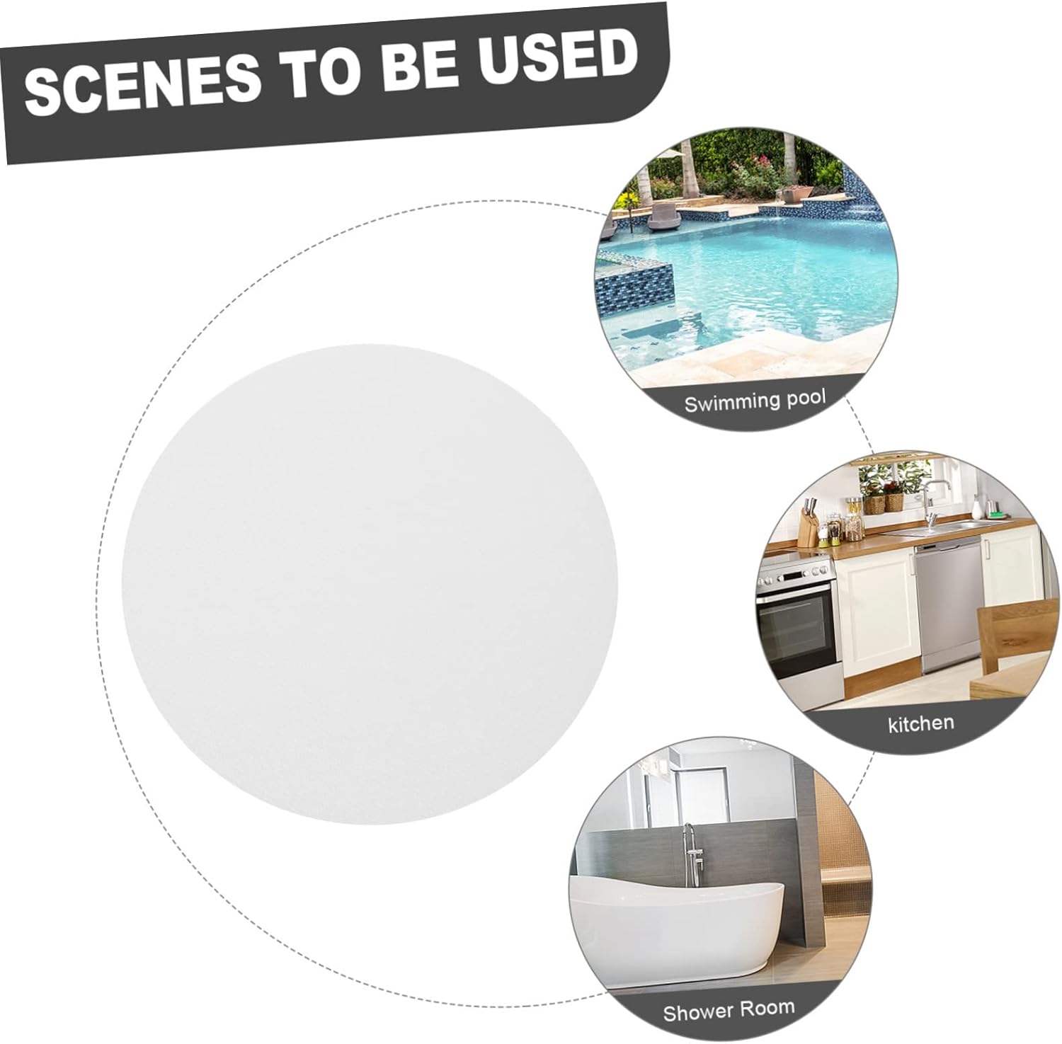 Sturdy Adhesive Non-Slip Bathroom Stickers