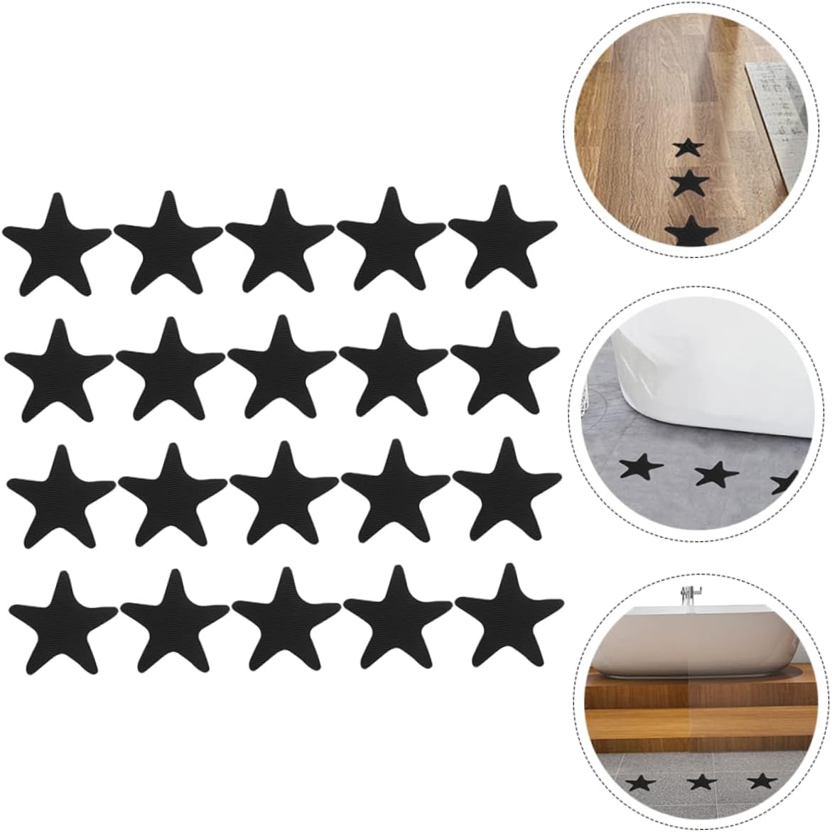 40-Piece Bath Non-Slip Tiles