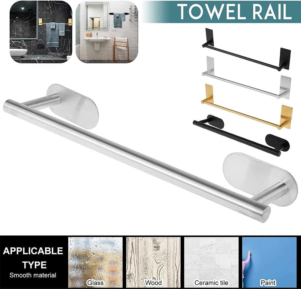 Stainless Steel Towel Rail for Bathroom - Easy Install Durable