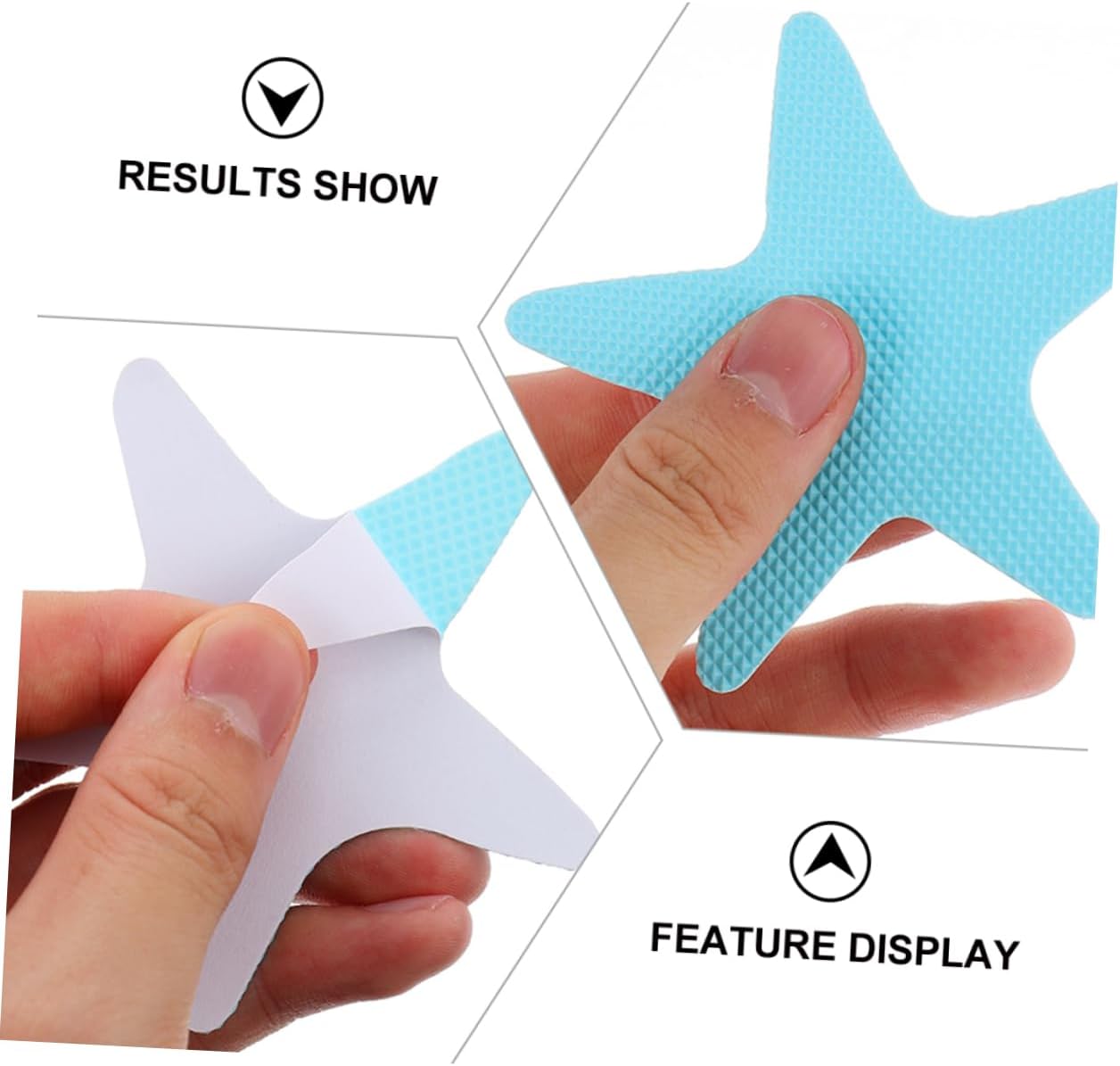 Safe bathtub stickers star shape