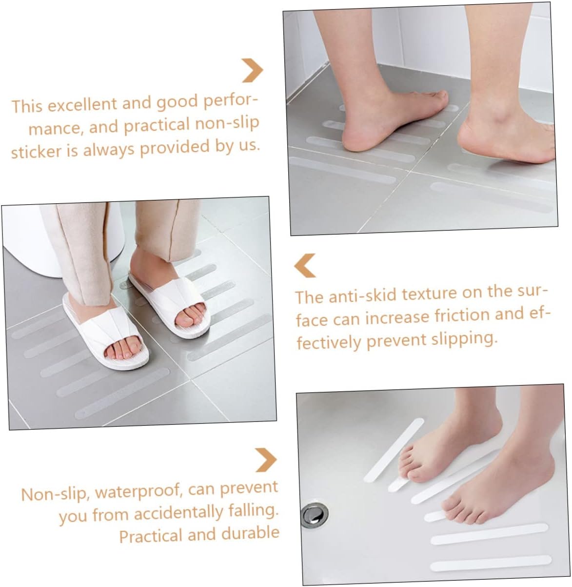 Non-Slip bathtub safety stickers