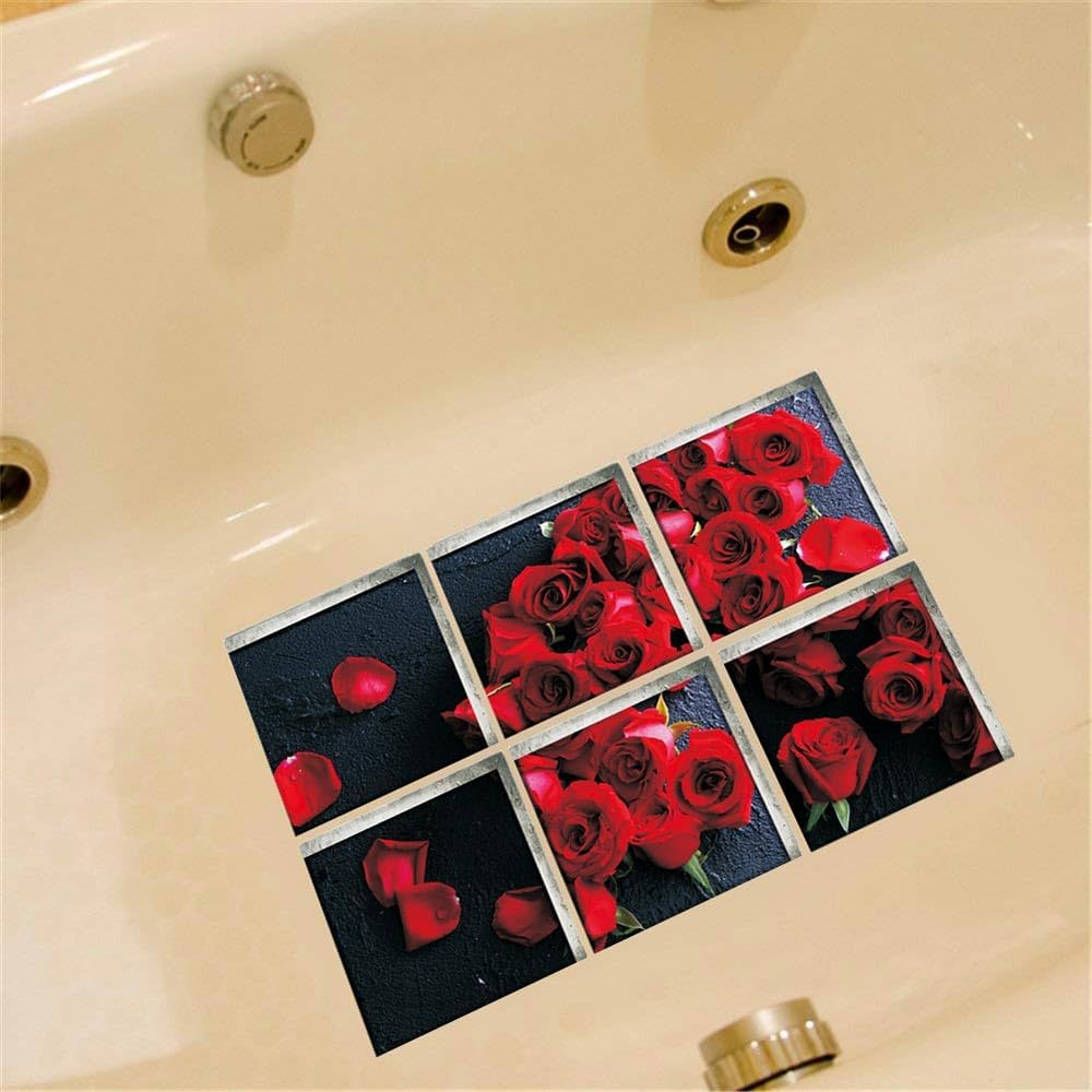 Targawerelax Non-Slip Bathtub Stickers 6pc Set
