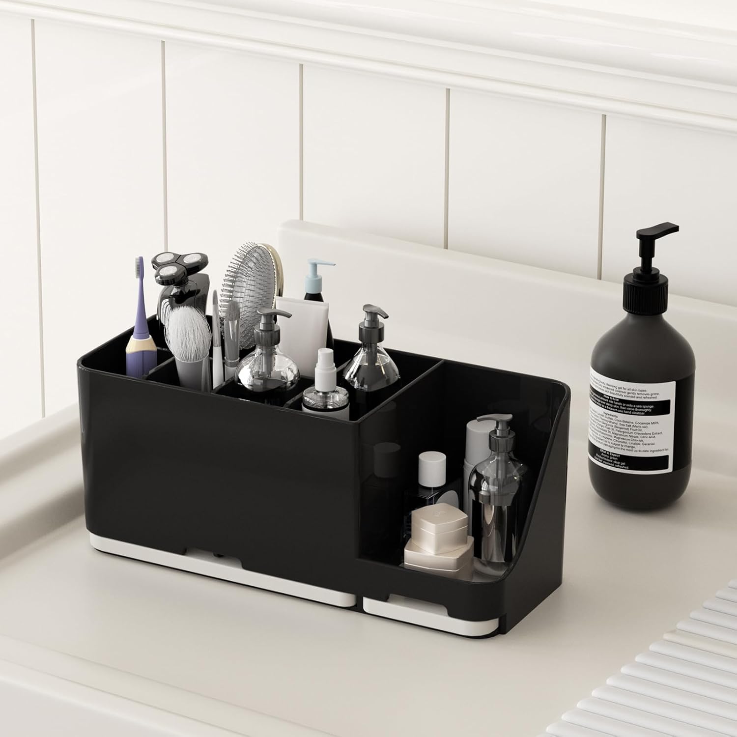 Jumeihui Bathroom Organizer with Diatomite Base 8 Slots Toothbrush Holder