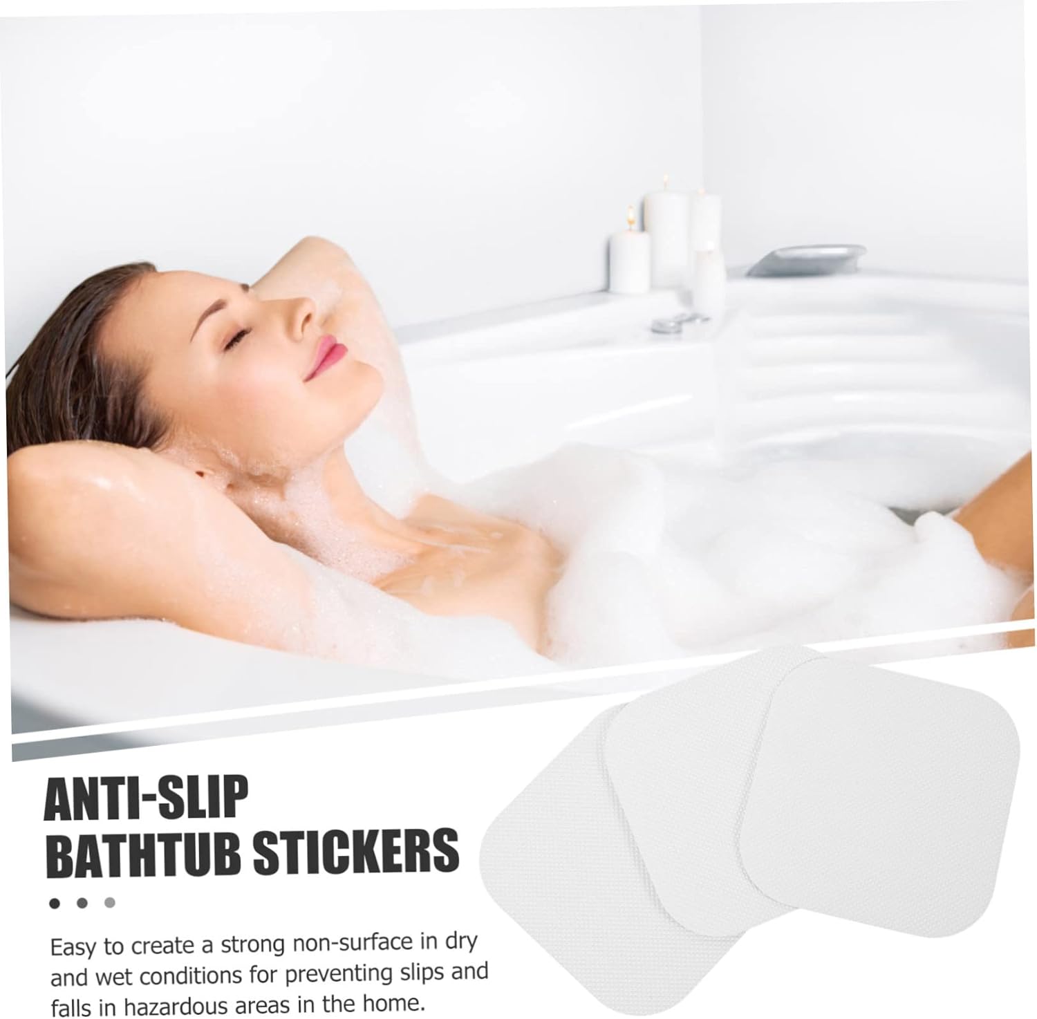 24-Piece Non-Slip Bathtub Stickers Safety Cover