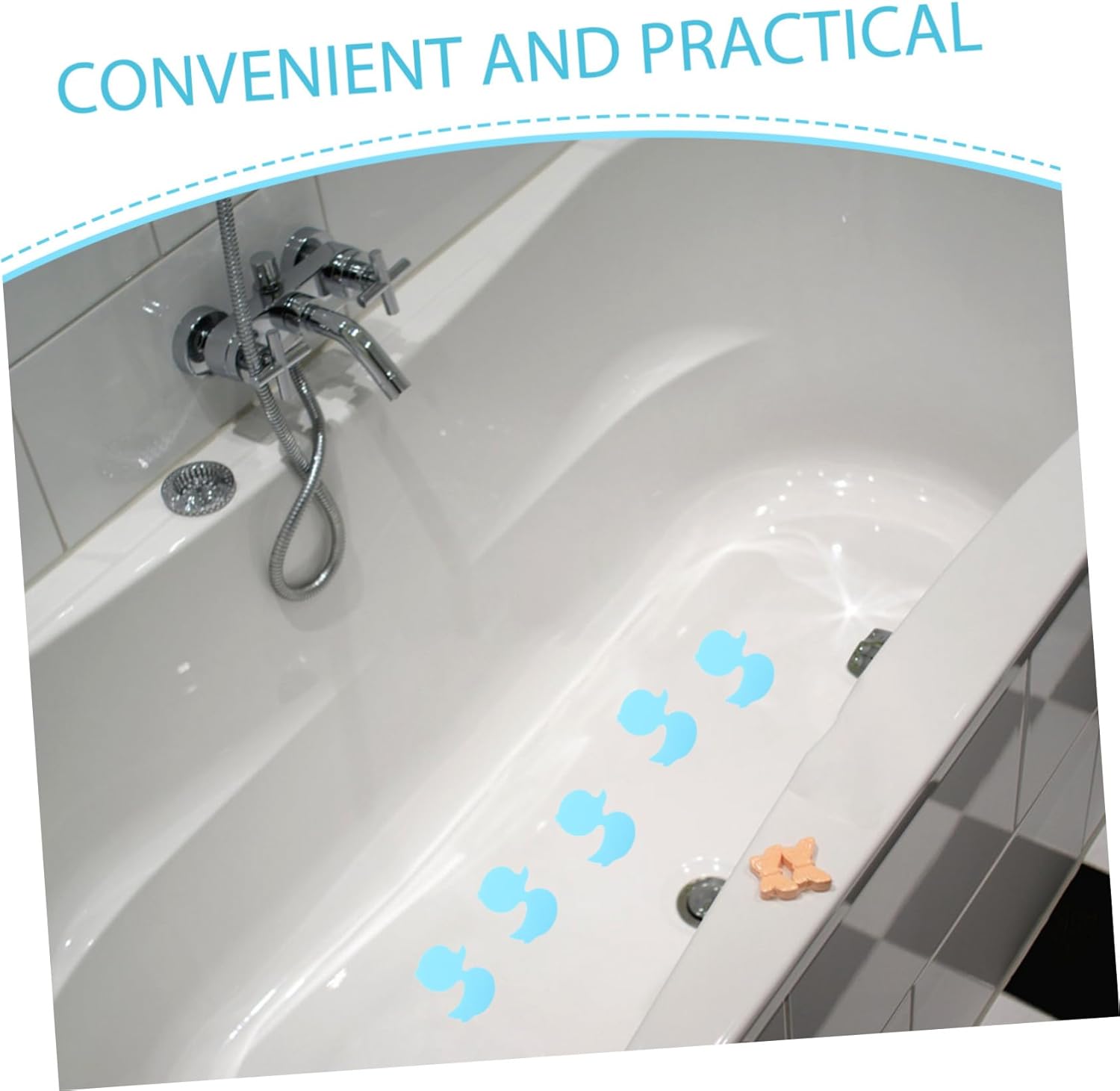 MAGICLULU 12pcs Non-Slip Bathtub Stickers for Safety and Fun
