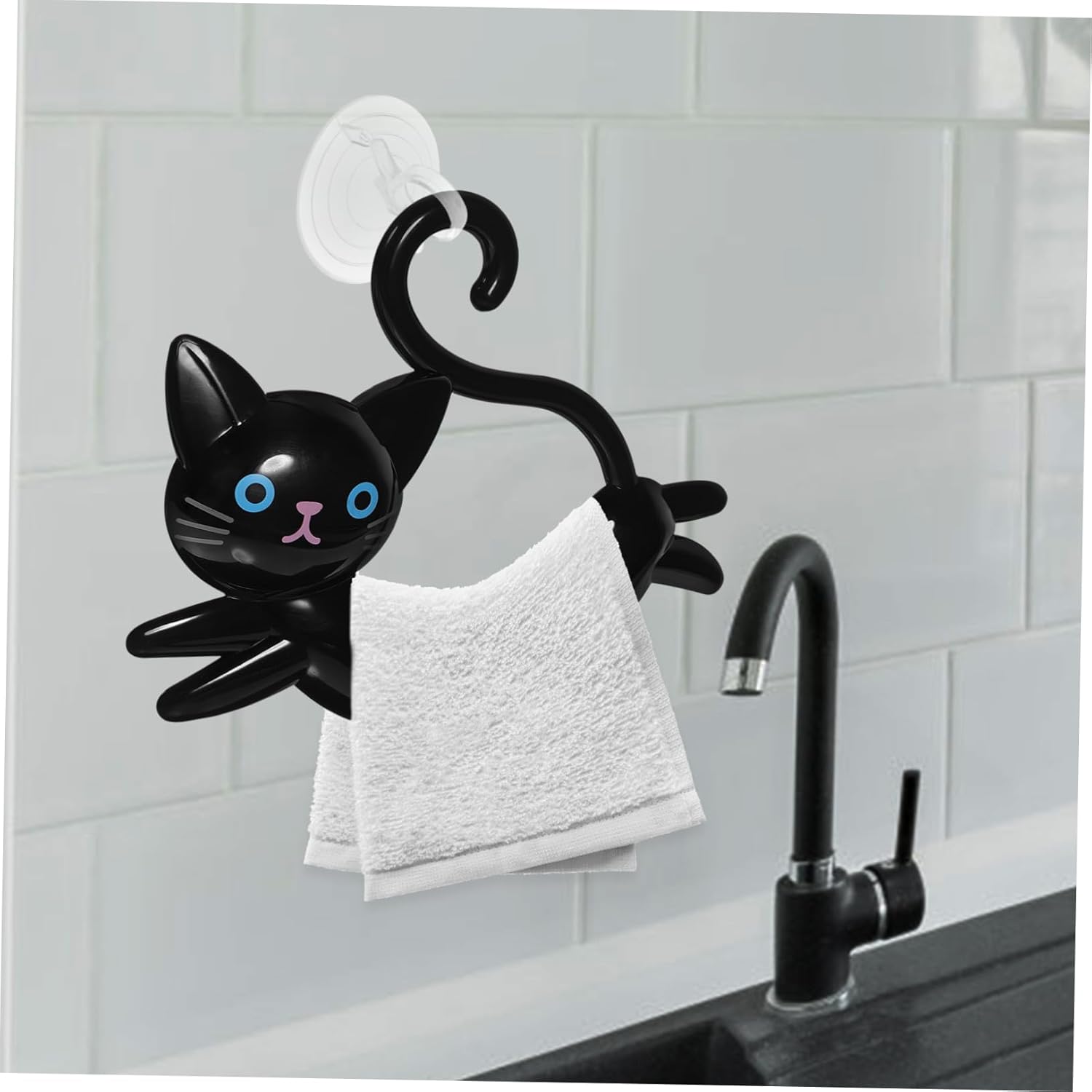 Cat-Shaped Bath Towel Hanger