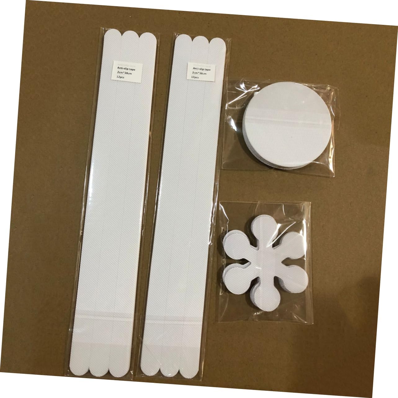 Slipproof Bath Mat with 8pcs Snowflake Non-Skid Stickers