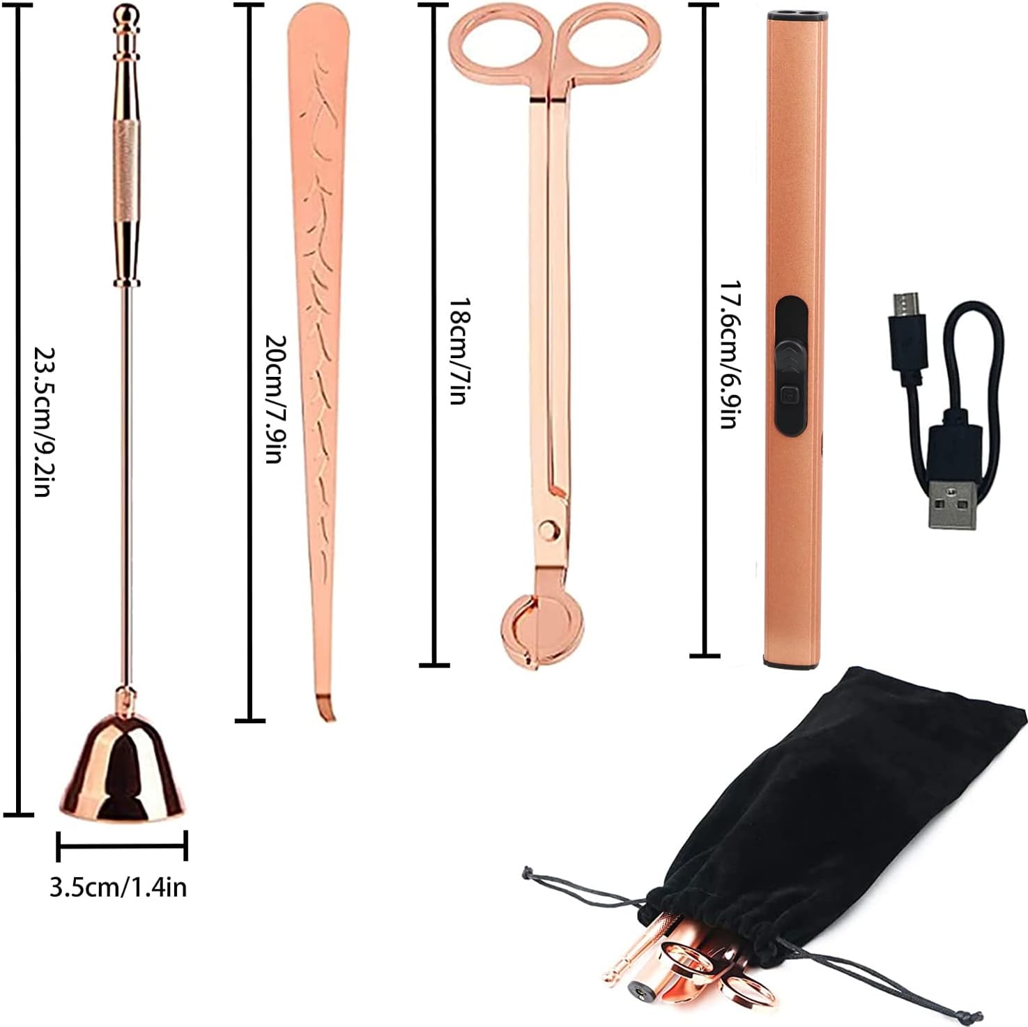STATASTICA 4-in-1 Candle Accessory Set