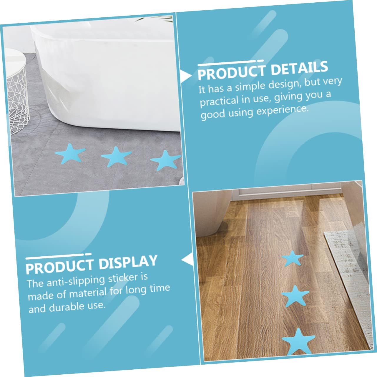 40-Piece Anti-Slip Bathtub Sticker Set for Safe Usage