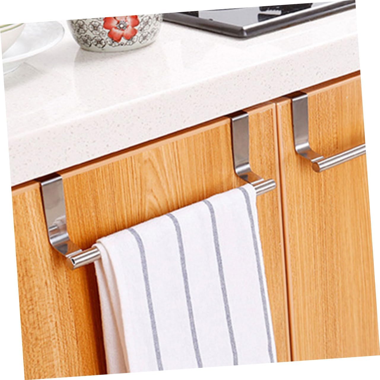 Stainless Steel Space-Saving Towel Rack for Bathroom Kitchen