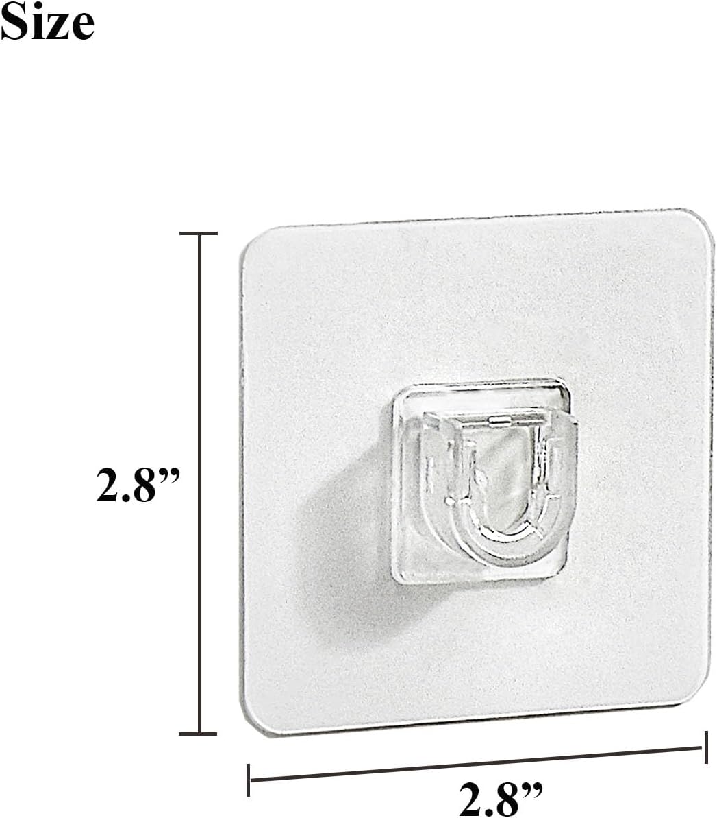 4-Piece Transparent Adhesive for shower caddy replacement