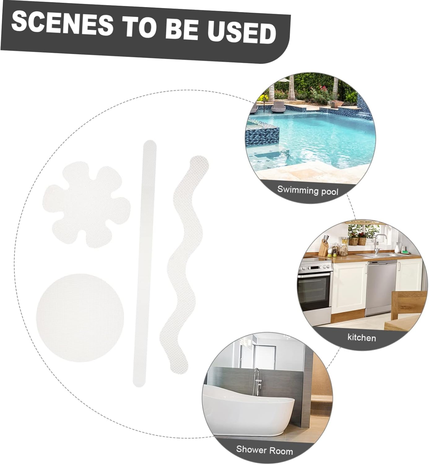 Safety-First 24-Piece Slip Stair Stickers