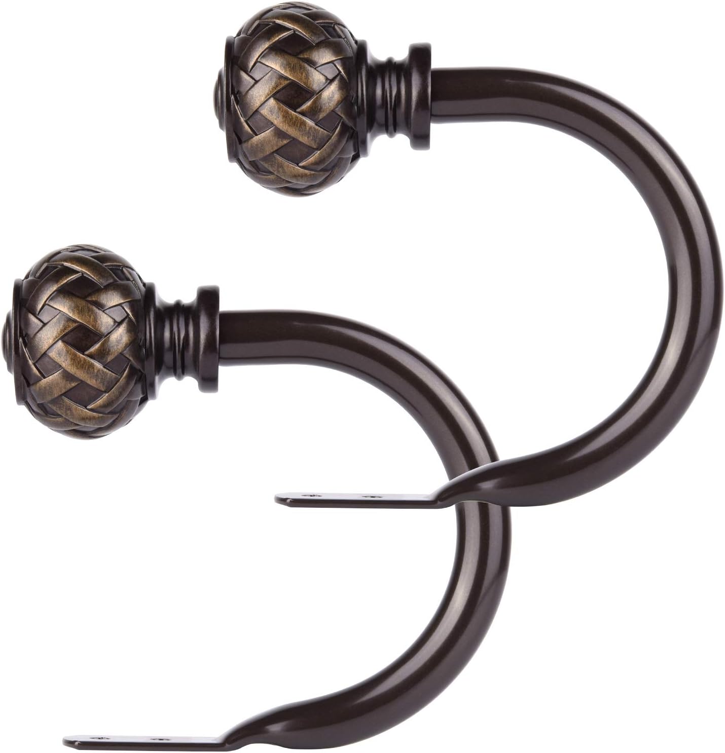 Elegant and Durable Black Bronze Curtain Holdbacks Set for Modern Windows
