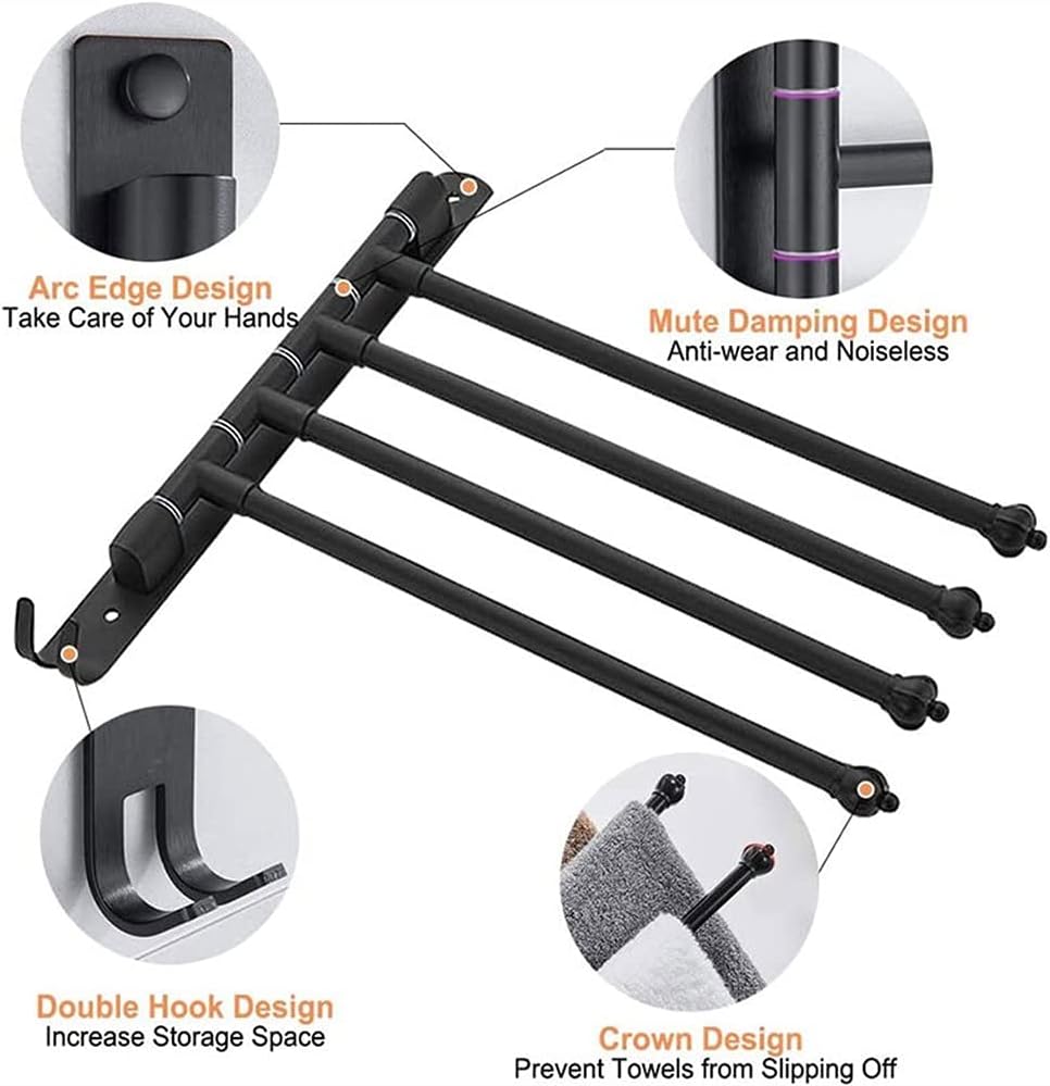 Luxury Rotating Towel Rail for Bathroom