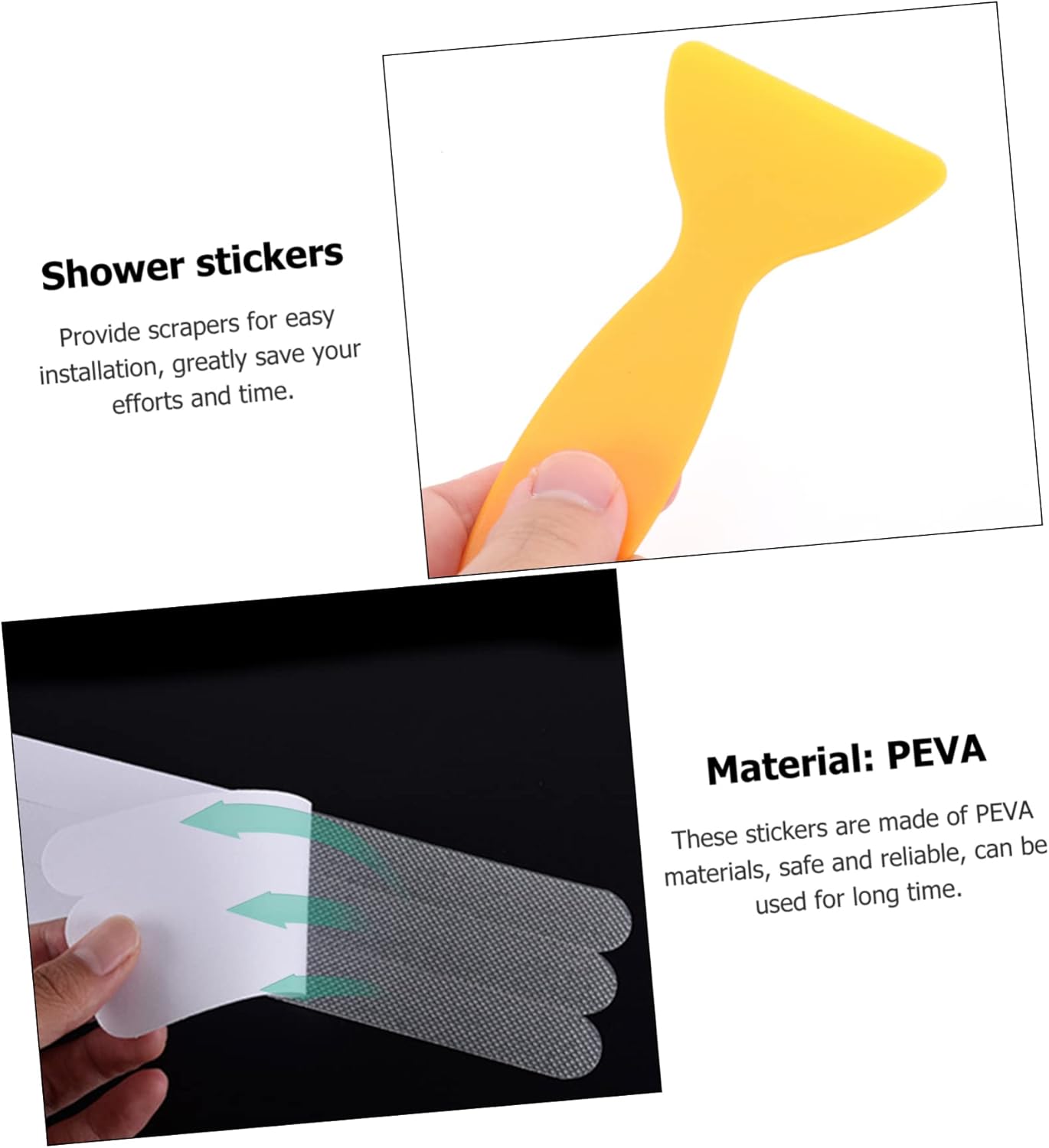 6pc Peva Bathtub Safety Strips